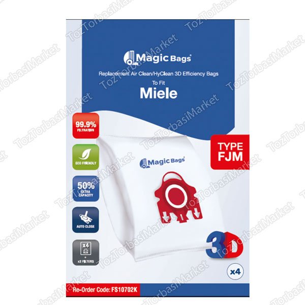  MAGİCBAGS MİELE 5 Katlı 4lü Kutu + 1 Filtre 