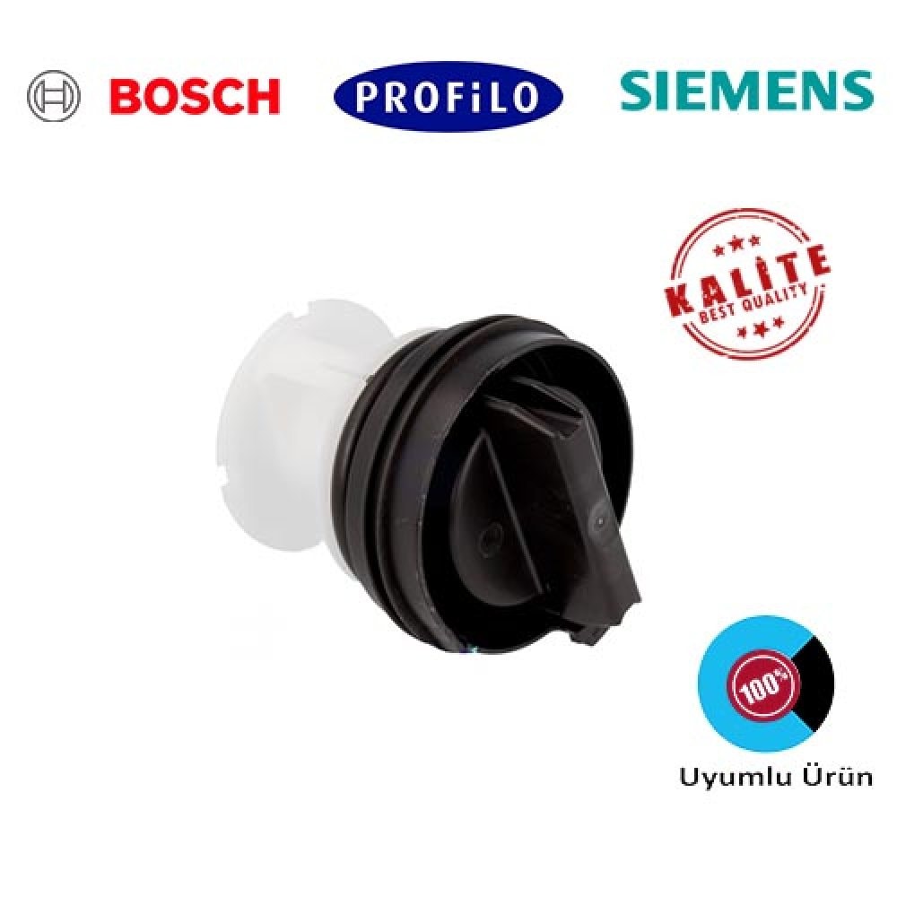 ÇAMAŞIR MAKİNESİ POMPA FİLTRE KAPAĞI BOSCH MAX YENİ MODEL (614351)