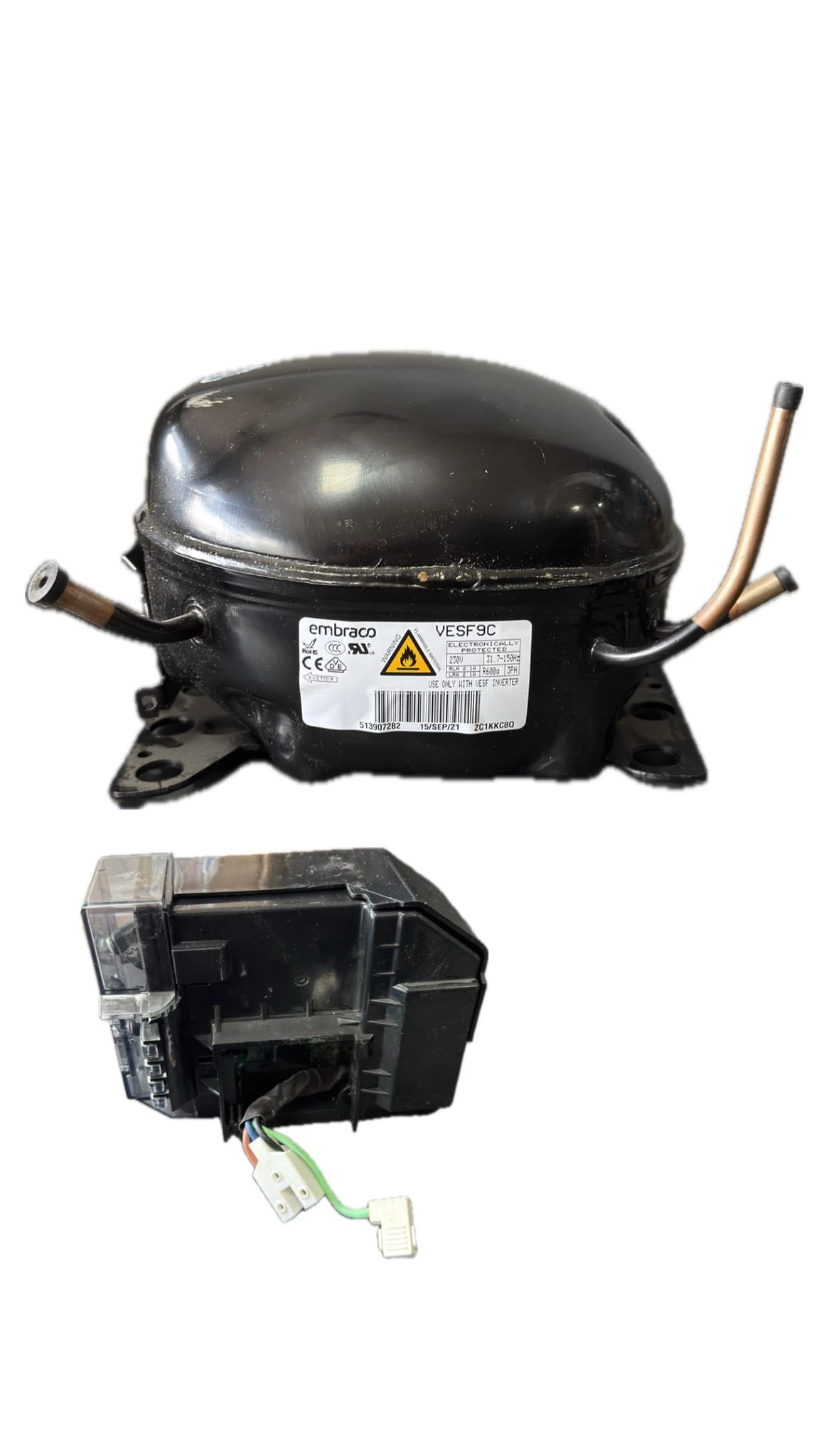 Embraco VESF9C ZC1KKC8Q İNVERTER KOMPRESÖR KARTLI (ÇİFT SİNYAL)