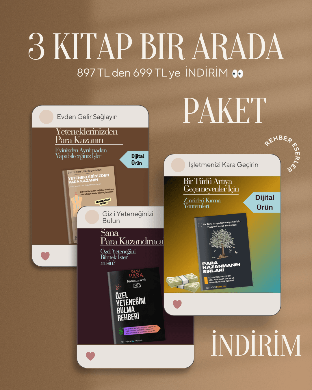 Yeteneklerinizden Kazanma ve İşinizi Büyütme Rehber Paketi