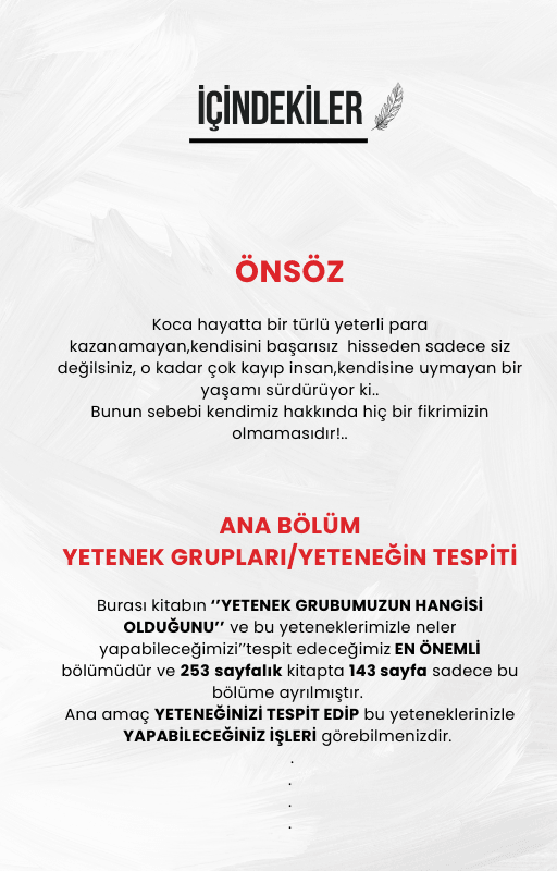 SANA PARA KAZANDIRACAK ÖZEL YETENEĞİNİ BULMA REHBERİ