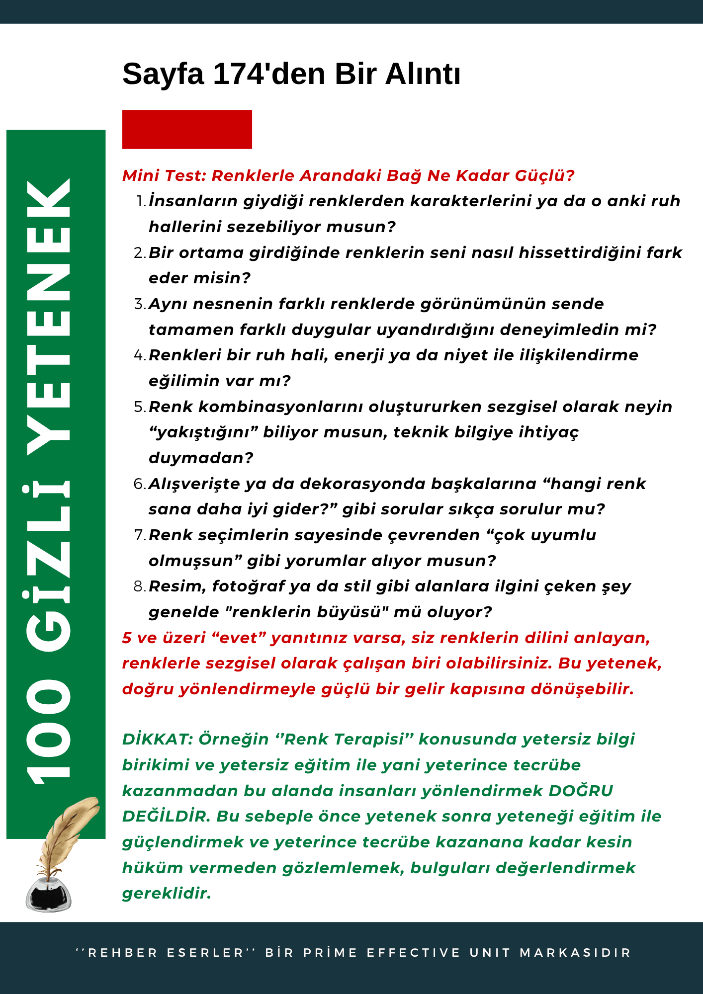 Gözden Kaçan 100 Gizli Yetenek İle Kazanma Rehberi