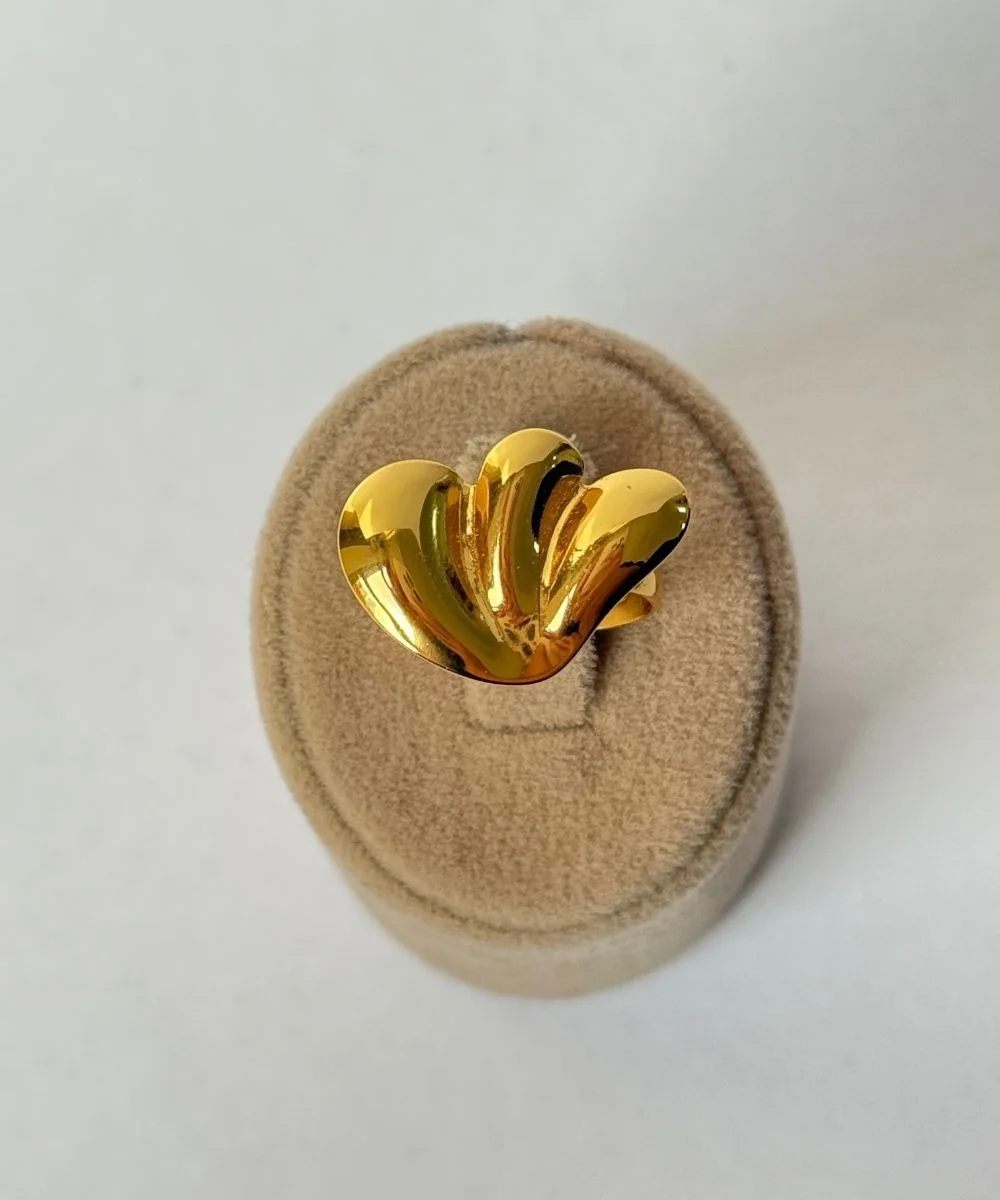 Gold Dalgalı Yüzük