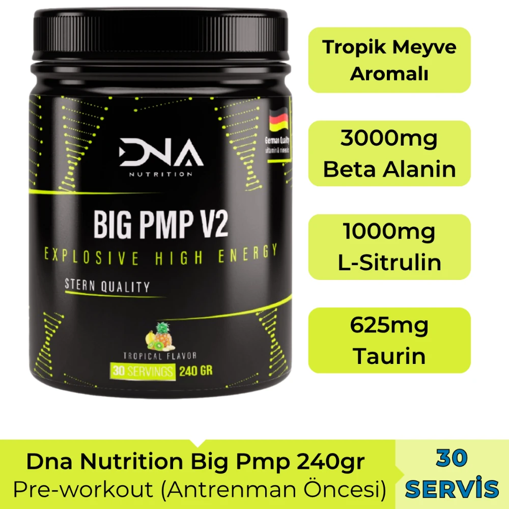 DNA Nutrition Big Pmp V2 Pre-Workout – 240gr