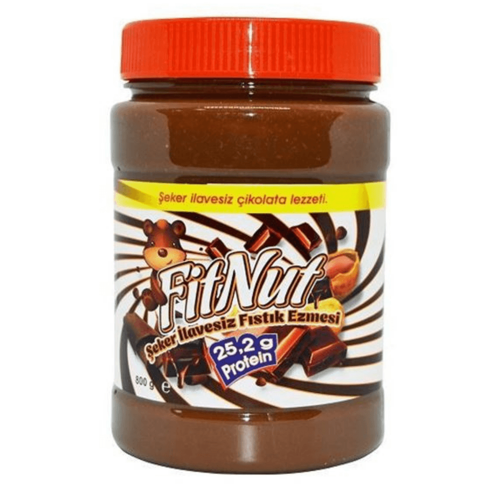 FitNut Şekersiz Çikolatalı Fıstık Ezmesi 800gr