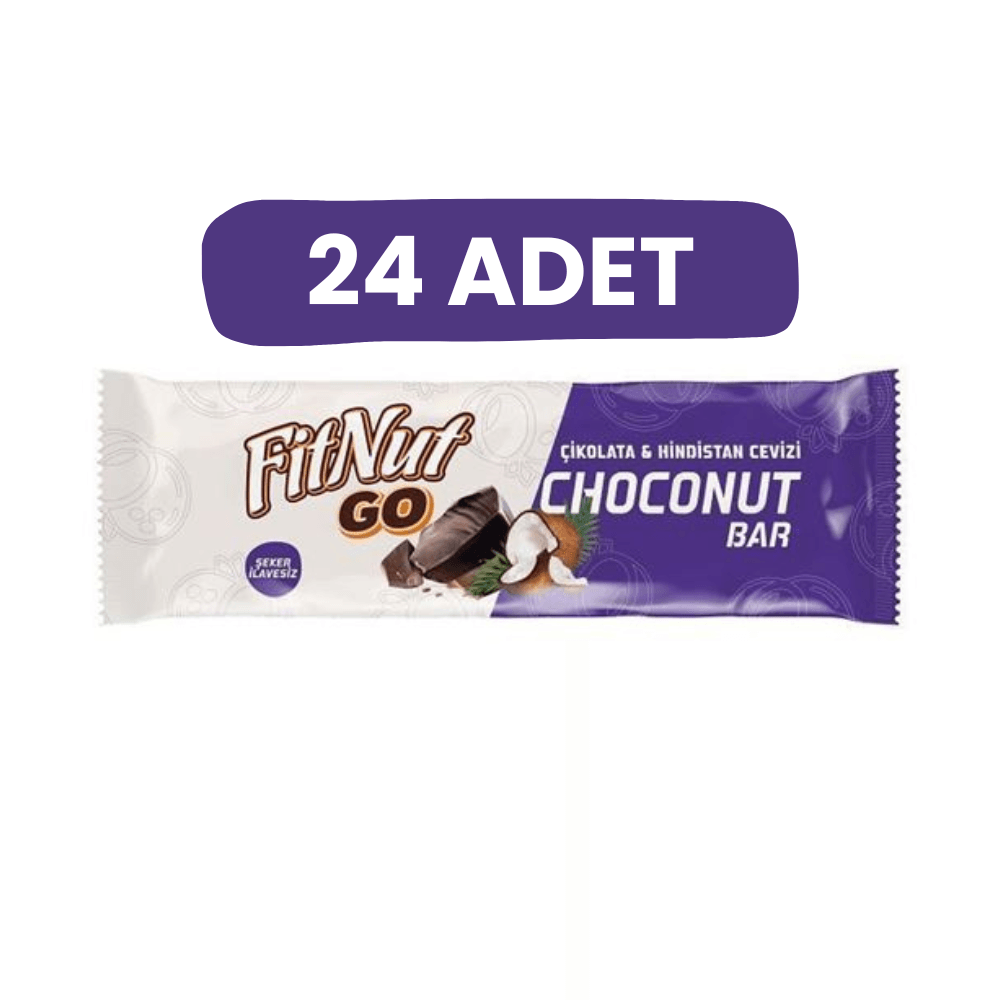 FitNut Choconut Bar (Çikolata ve Hindistan Çevizi) (40gr)- 24 Adet