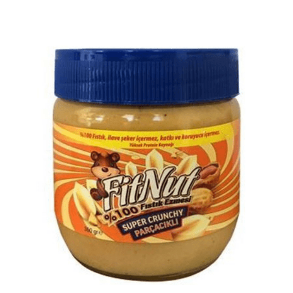 FitNut Fıstık Ezmesi Crunchy (Parçacıklı) 360gr