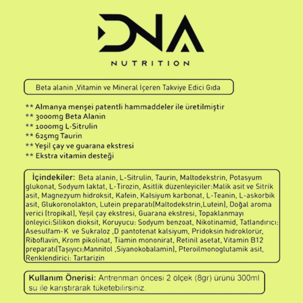 DNA Nutrition Big Pmp V2 Pre-Workout – 240gr