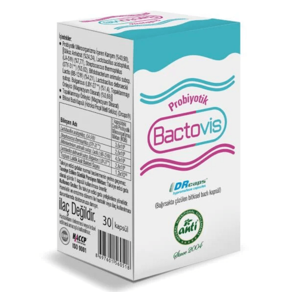 Anti Bactovis Probiyotik 30 Kapsül