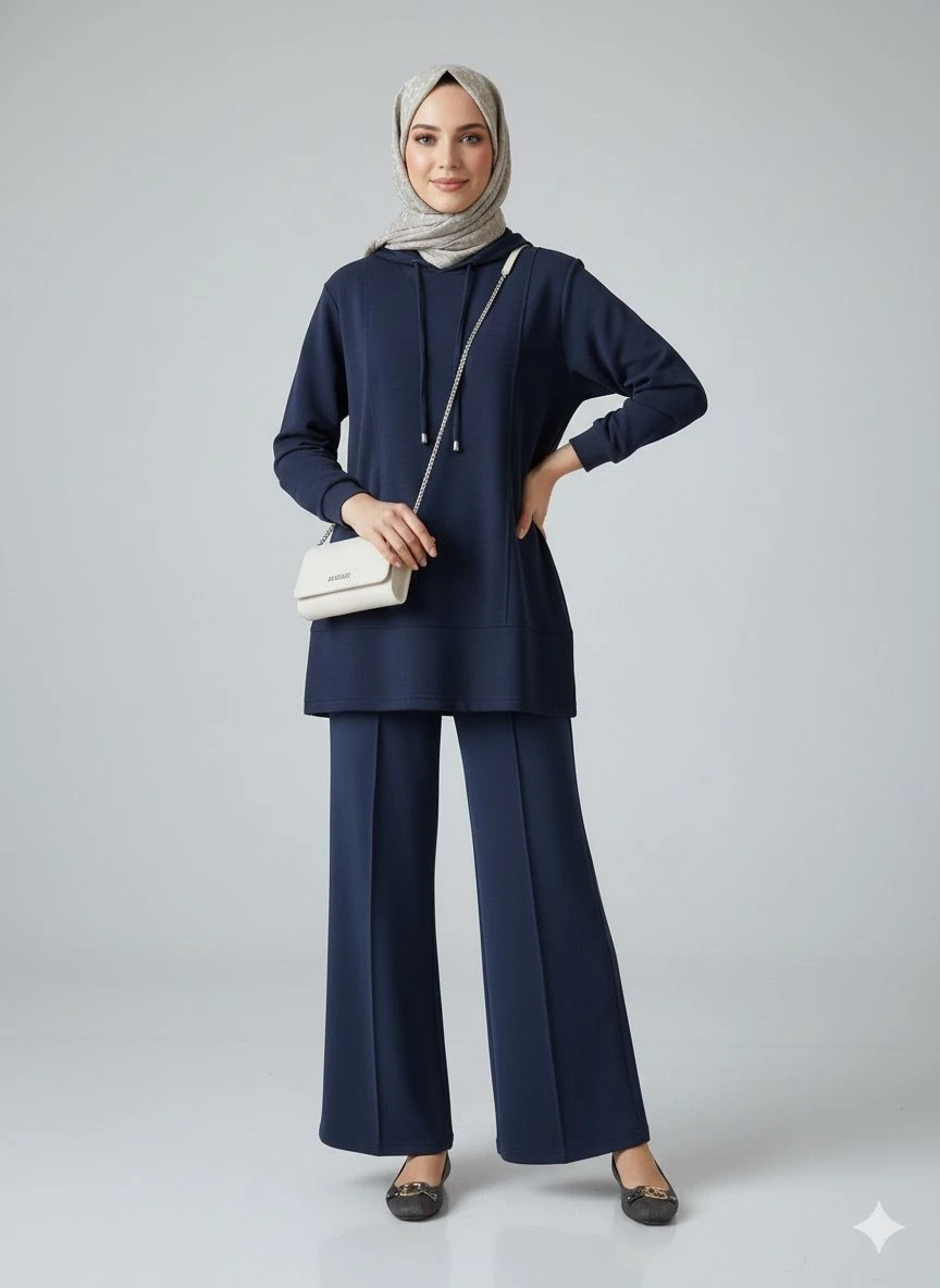 Premium Oysho Soft Touch Takım - Lacivert