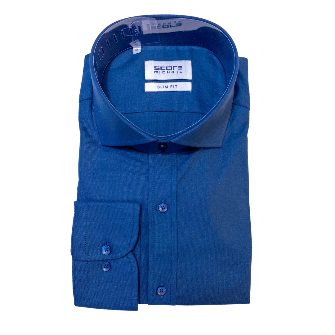 Italian Style Slim Fit Parliament Blue Shirt