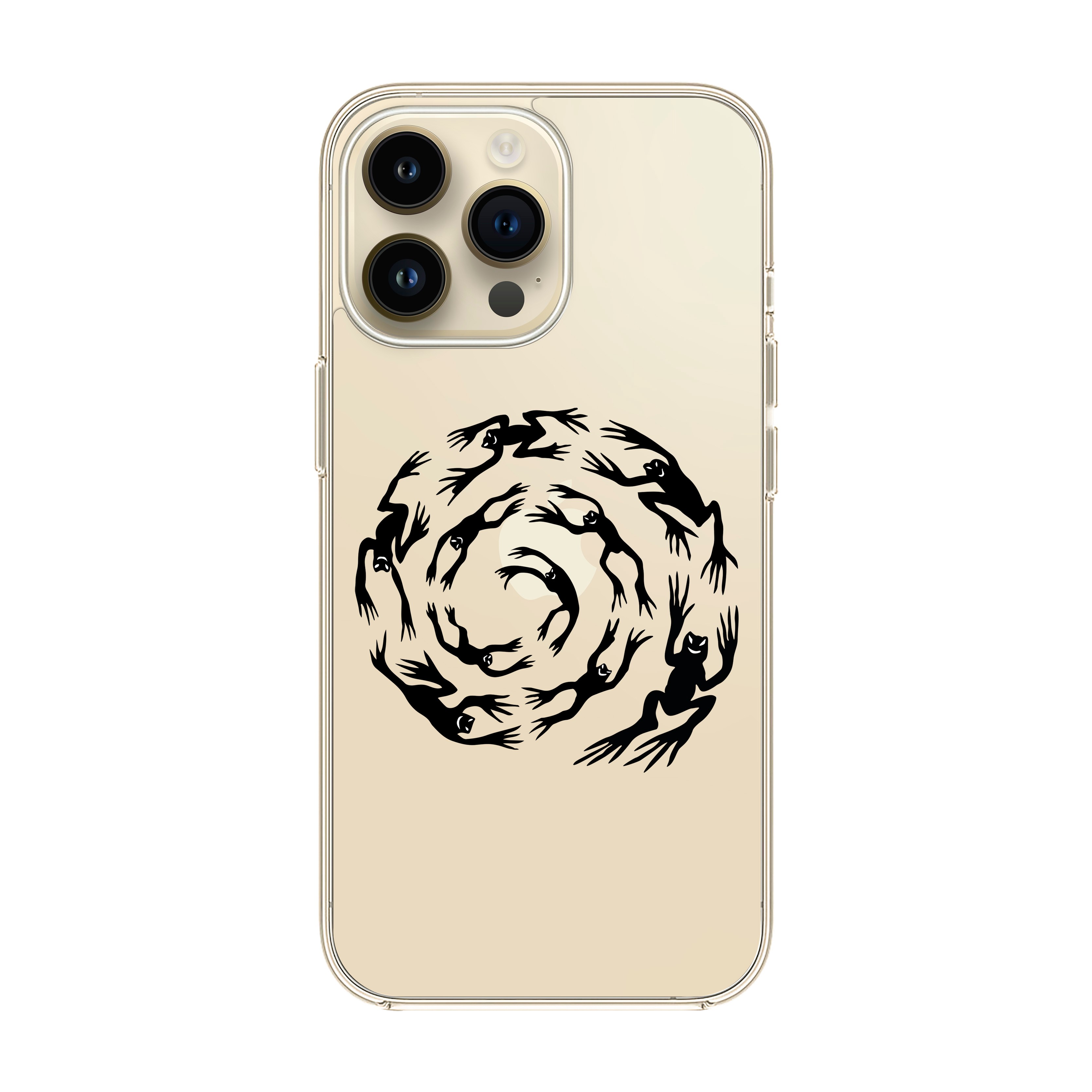 Swirling Frogs - iPhone Clear Case