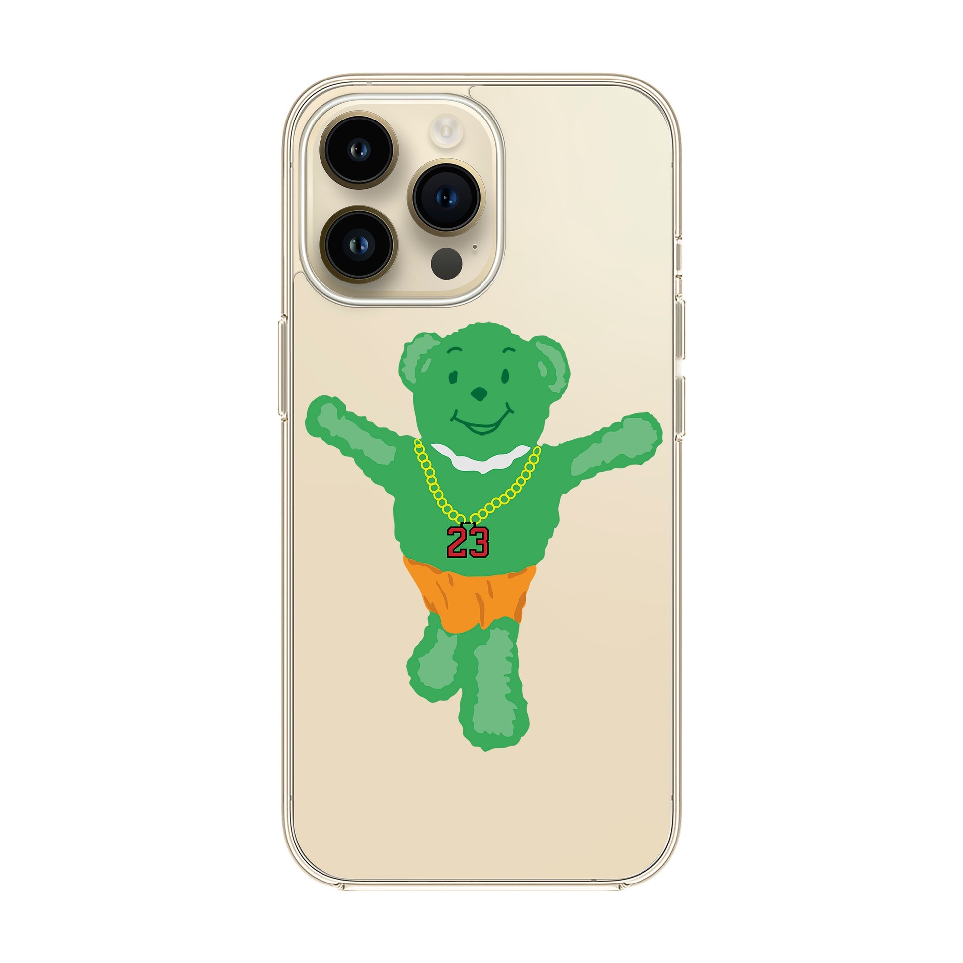 GREEN BEAR-iPhone Solid Kılıf