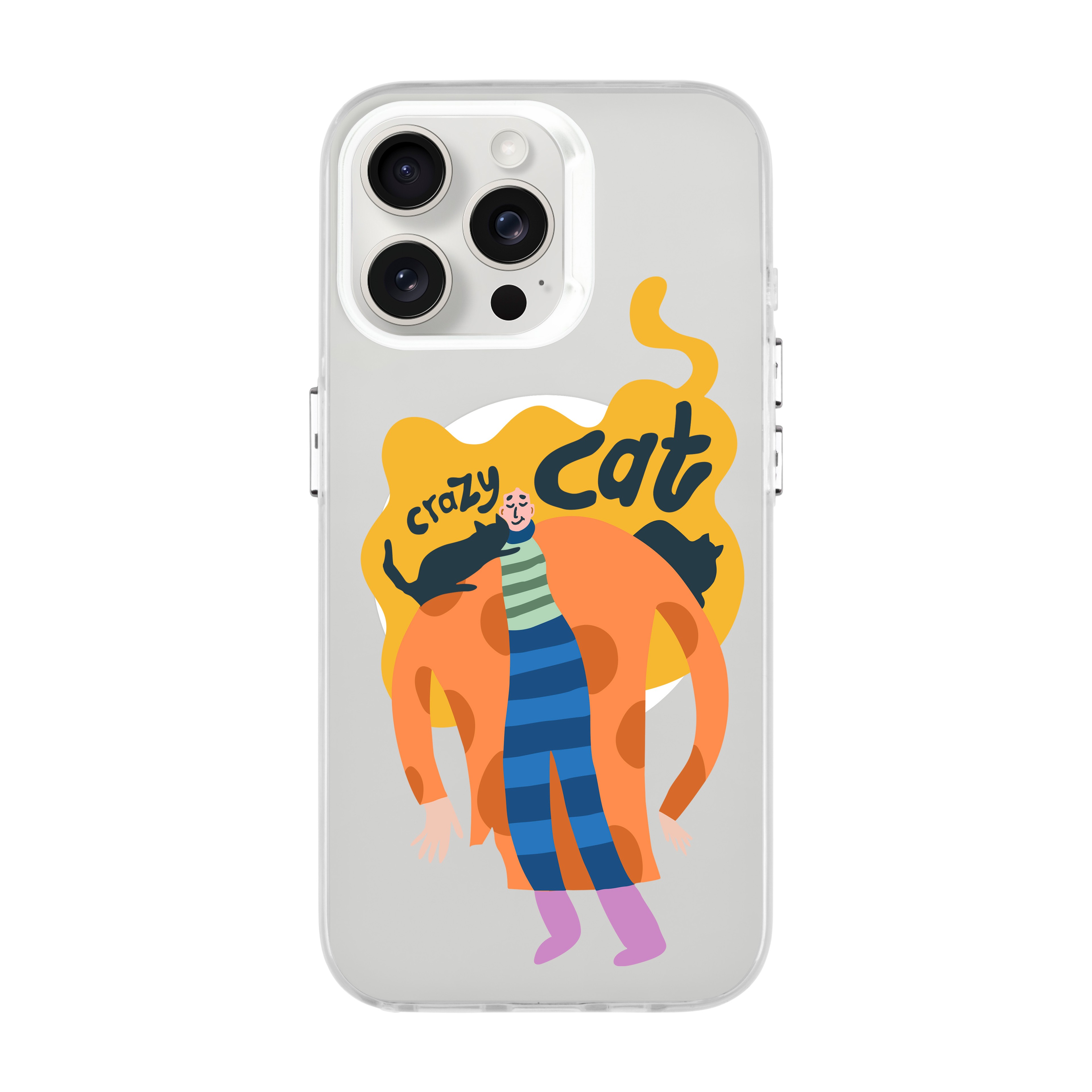 Crazy Cat - iPhone Hold Case with MagSafe