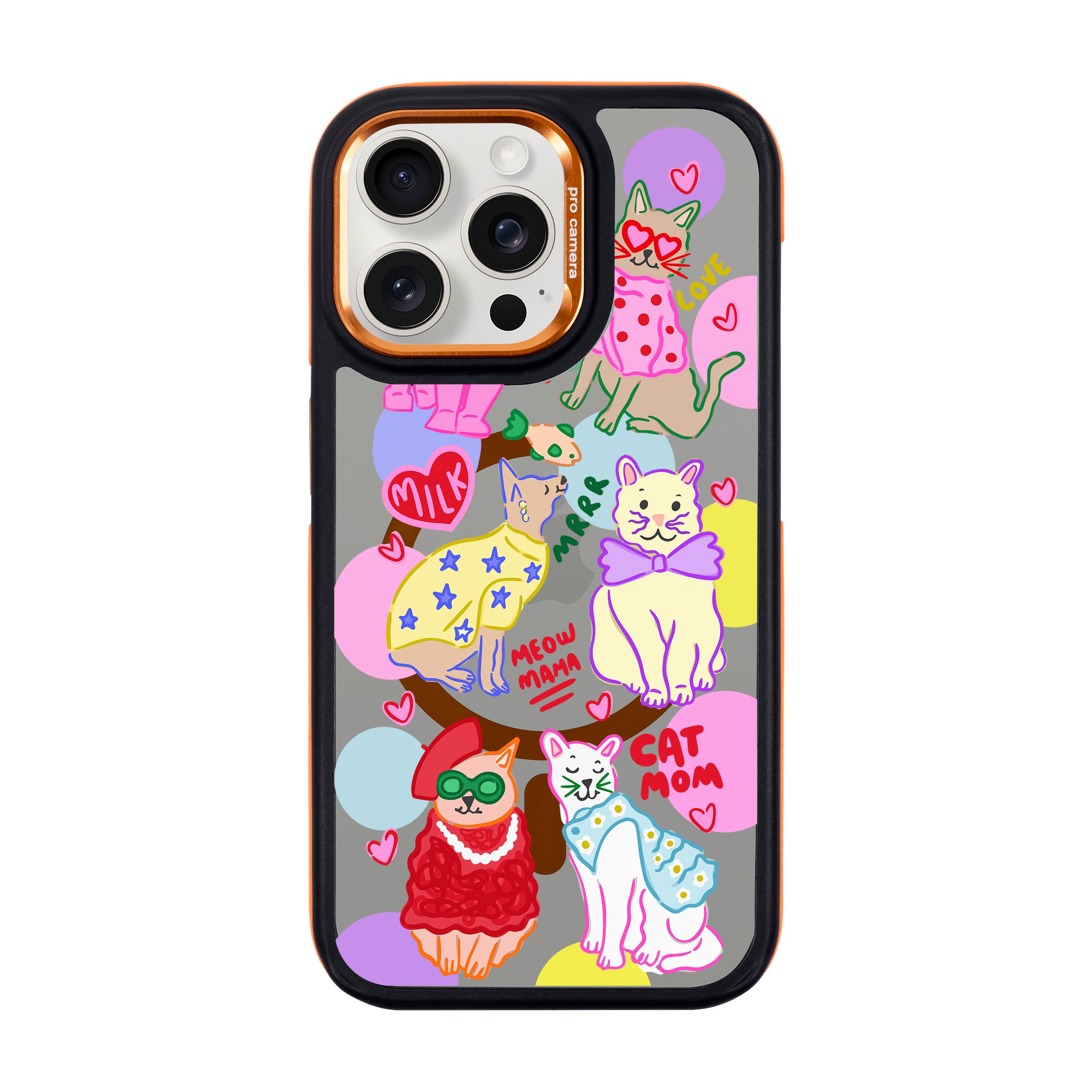 CAT MOM-iPhone Dark Case with MagSafe