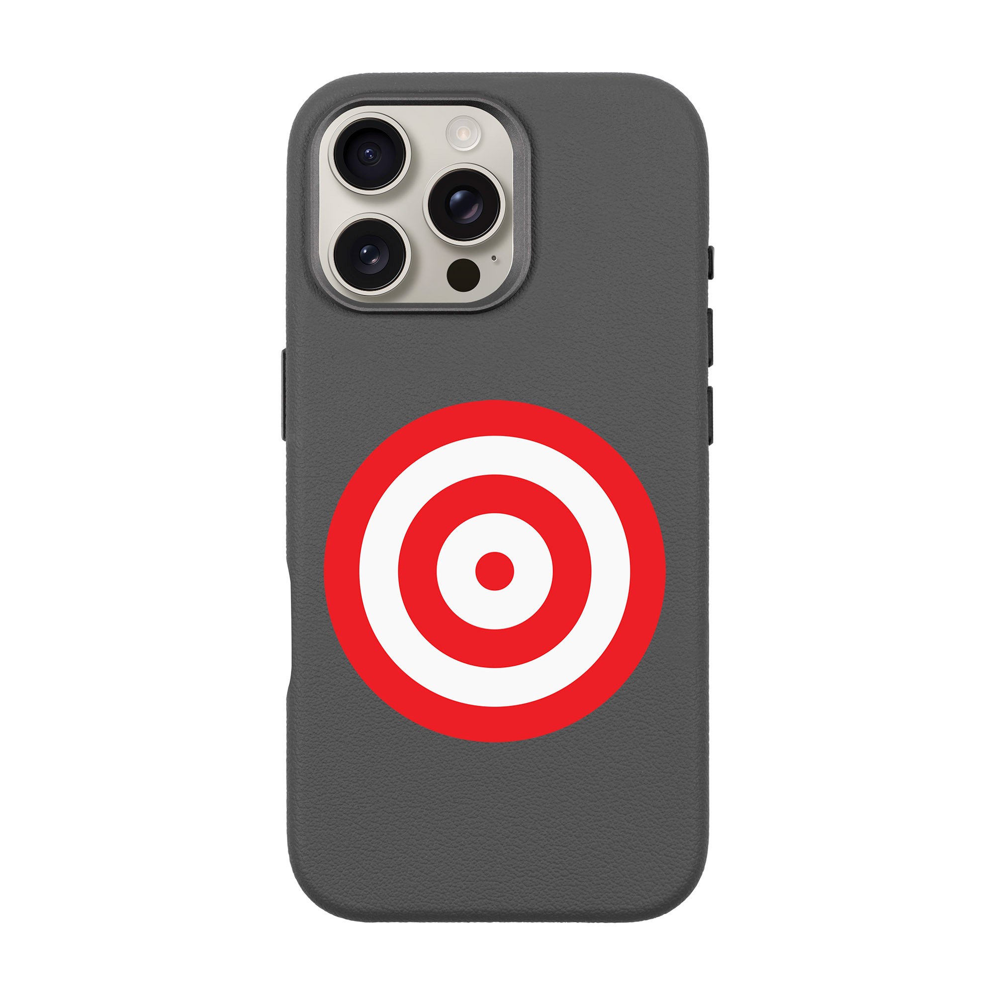 BULL'S EYE-iPhone Leather Premium Qap MagSafe Uyğun