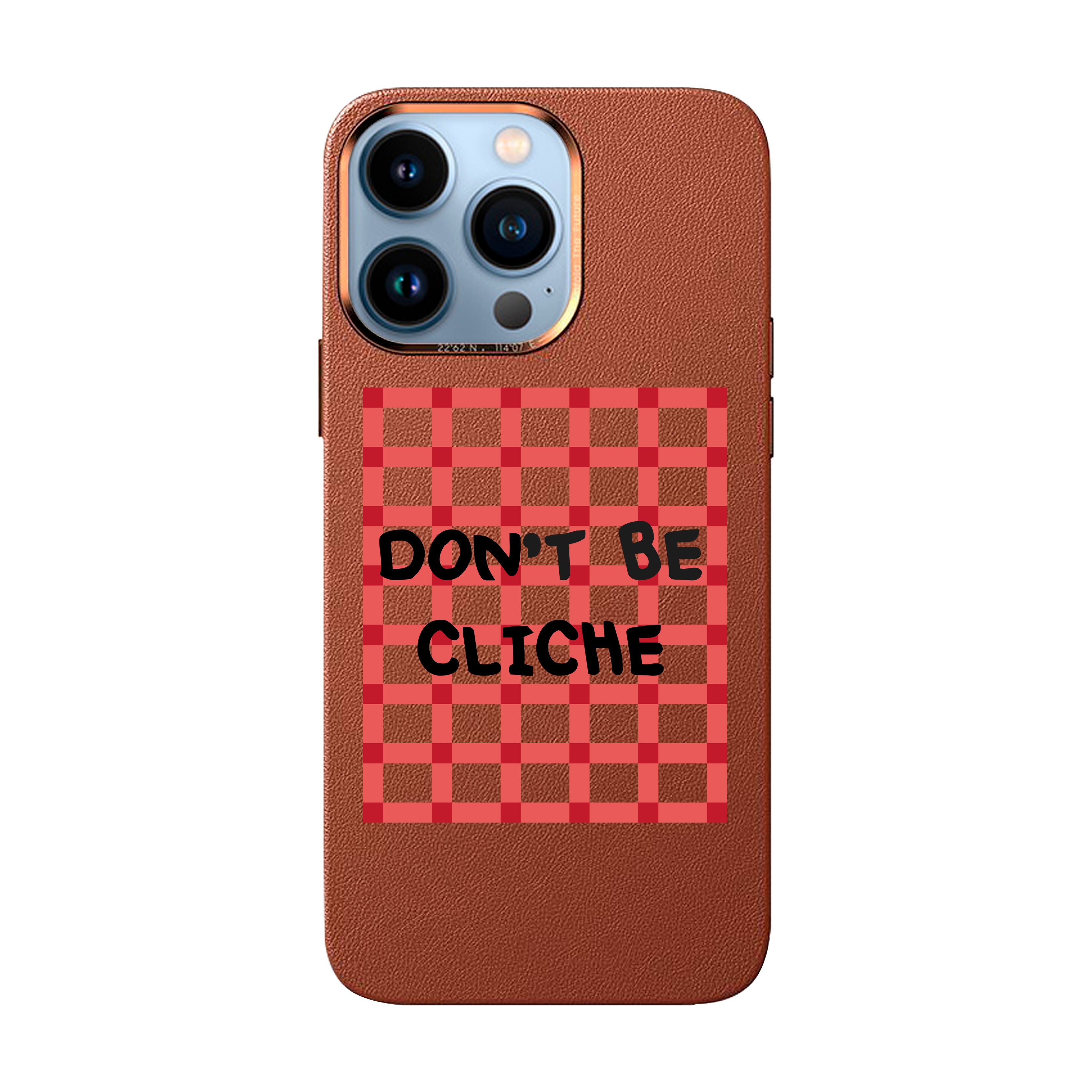 Don't Be Cliche - iPhone Full Grain Leathe Case with Magsafe