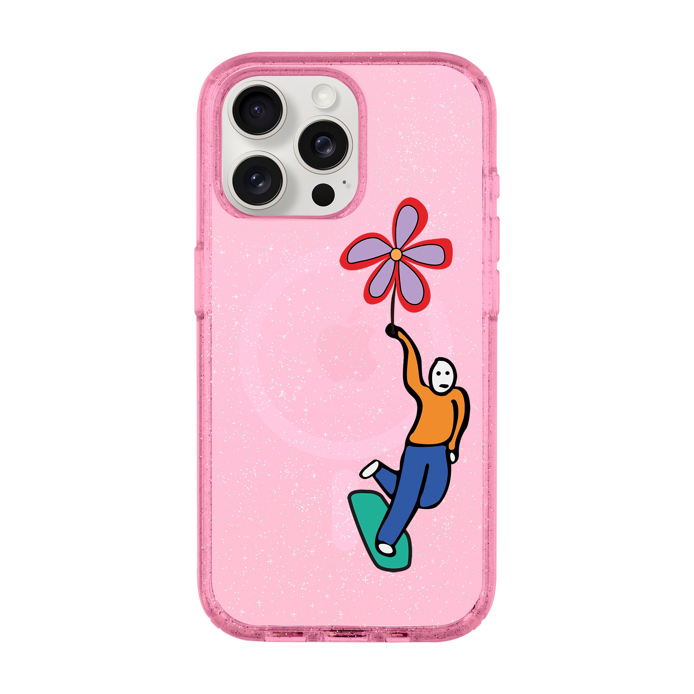 SKATEBOARDER-iPhone Shiny Case with MagSafe