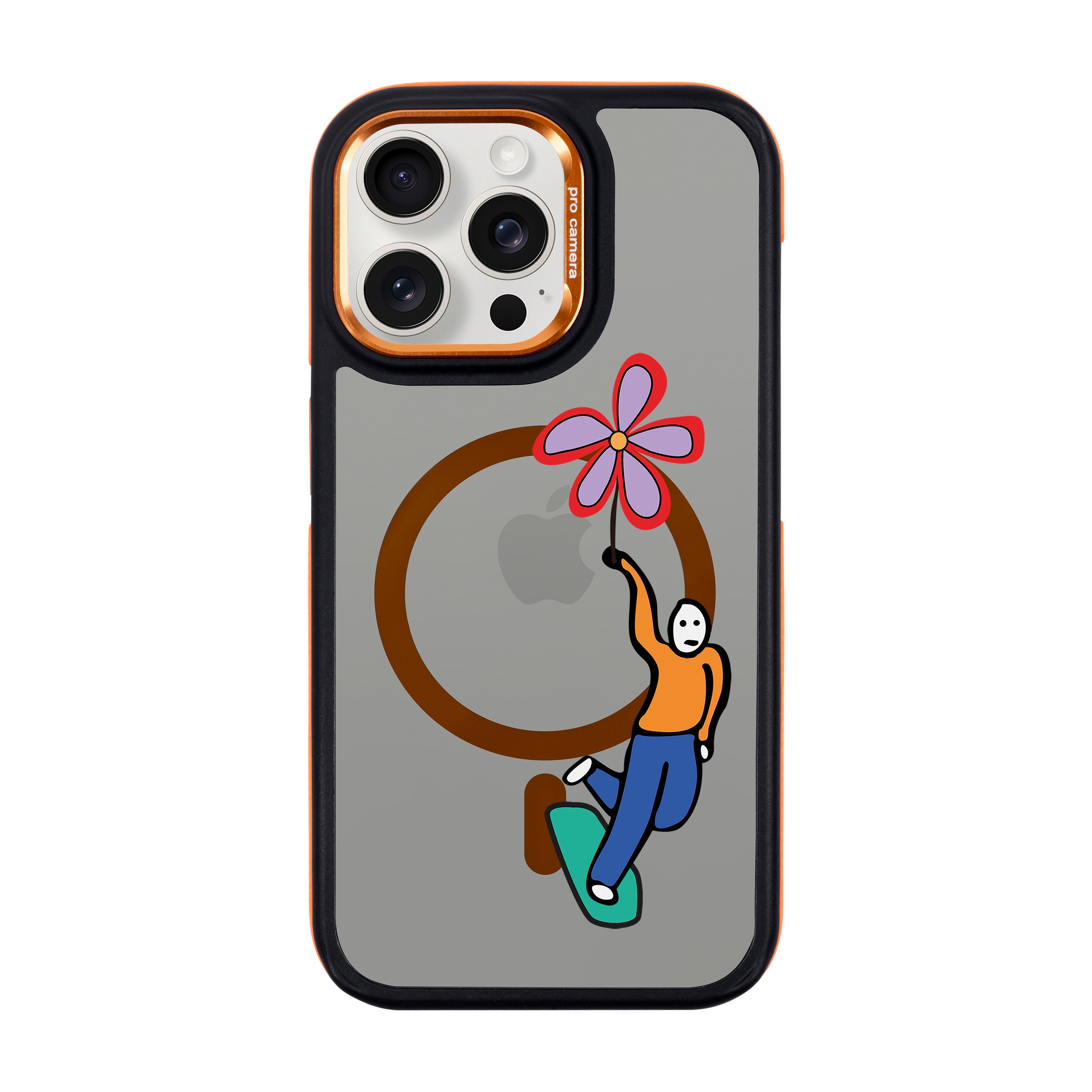 SKATEBOARDER-iPhone Dark Case with MagSafe