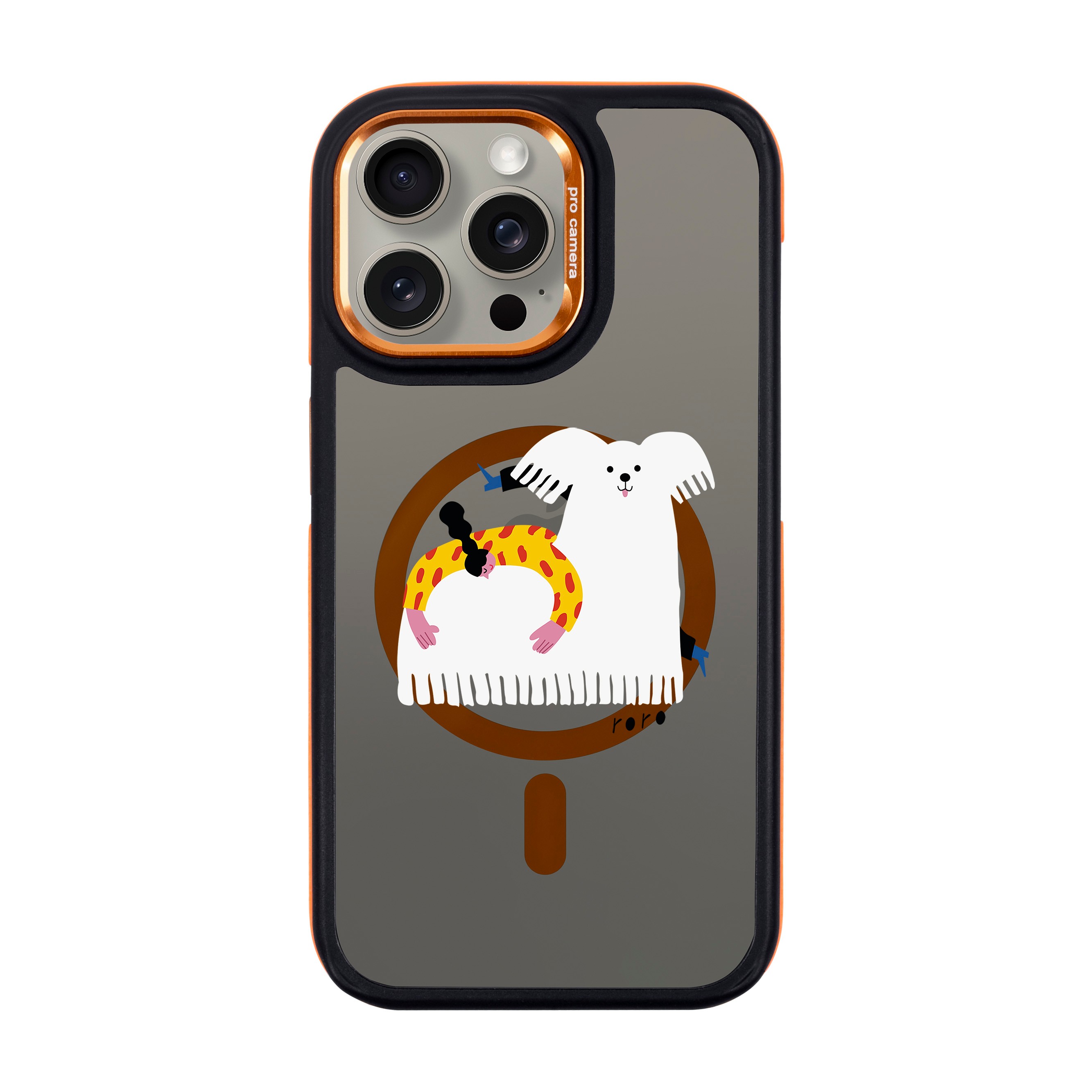 FANCY DOG-iPhone Dark Case with MagSafe