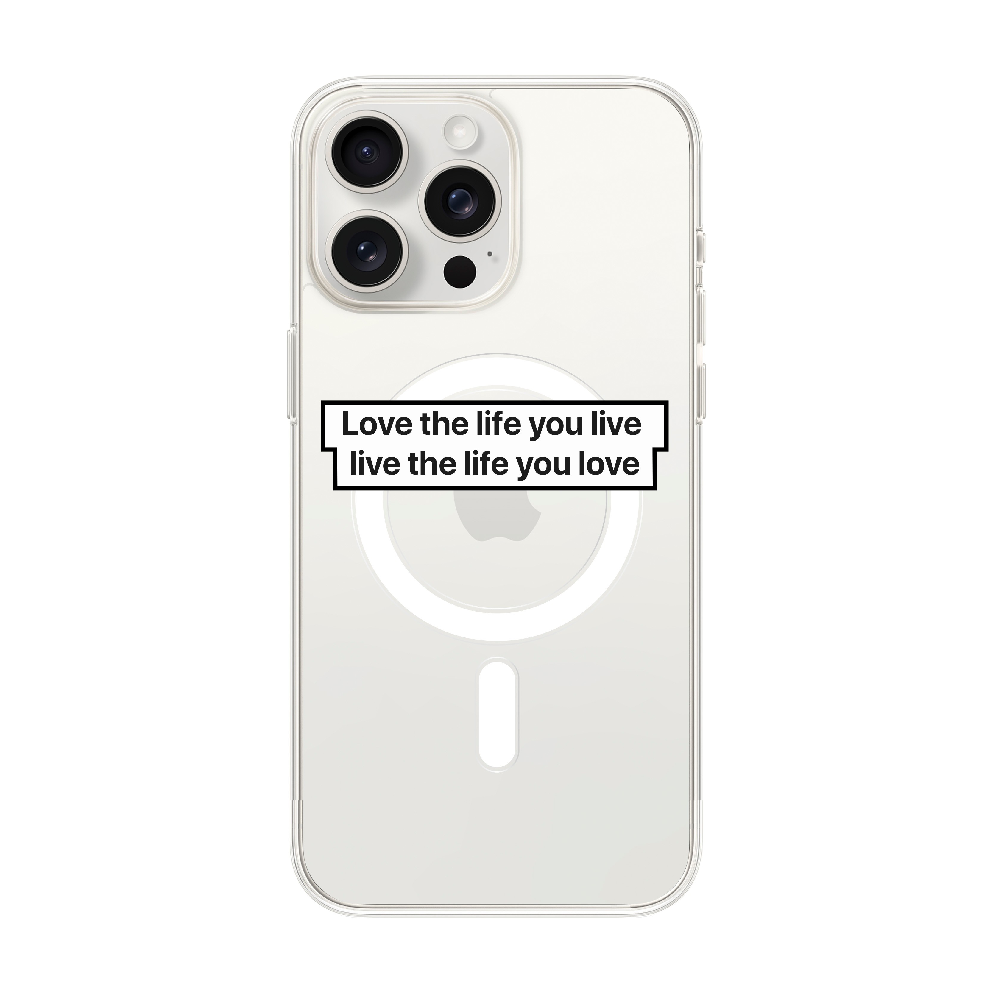 Love The Life - iPhone Clear Case with MagSafe