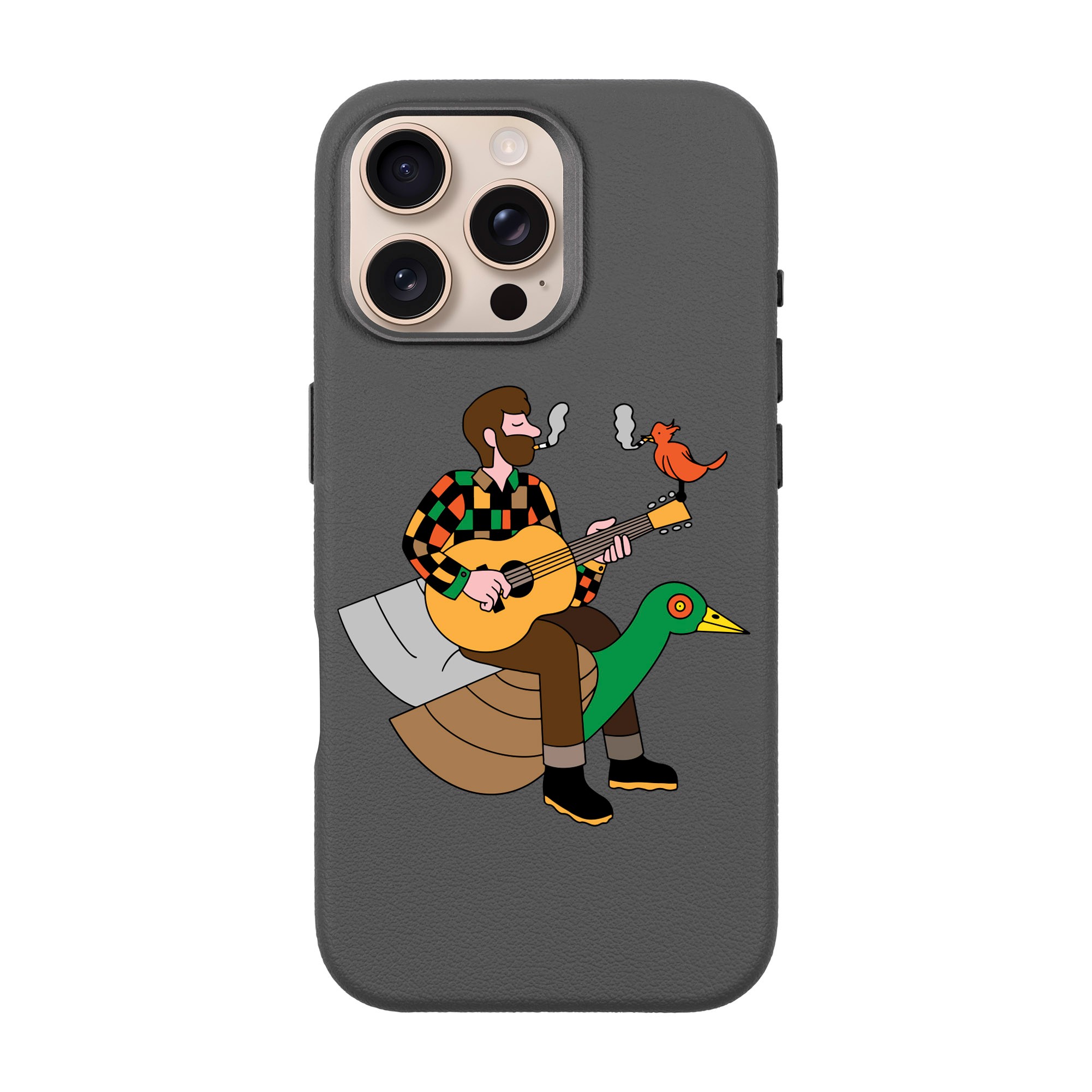 BIRDS OF A FEATHER-iPhone Leather Premium Case with MagSafe