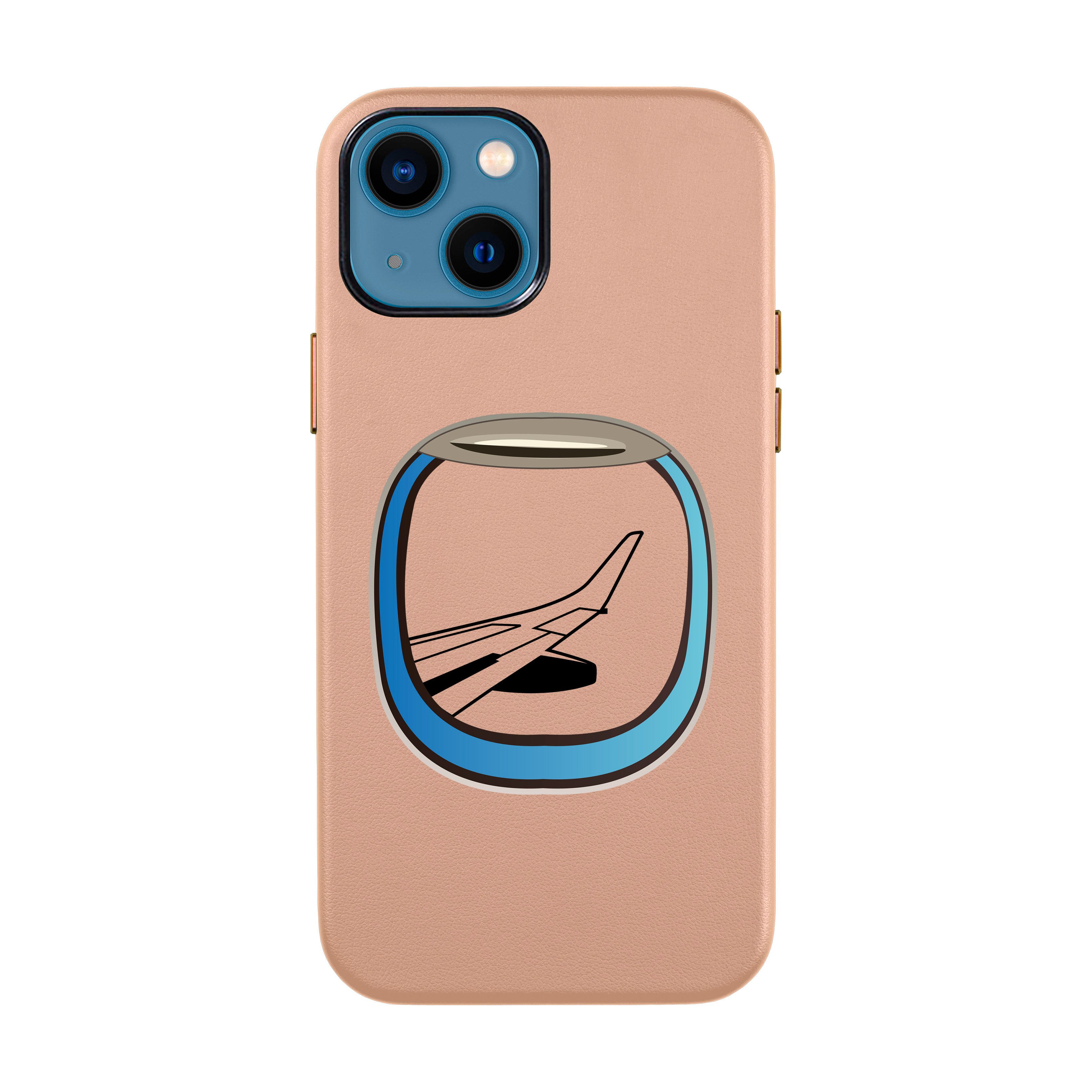 AIRCRAFT WINDOW-iPhone Leather Kılıf