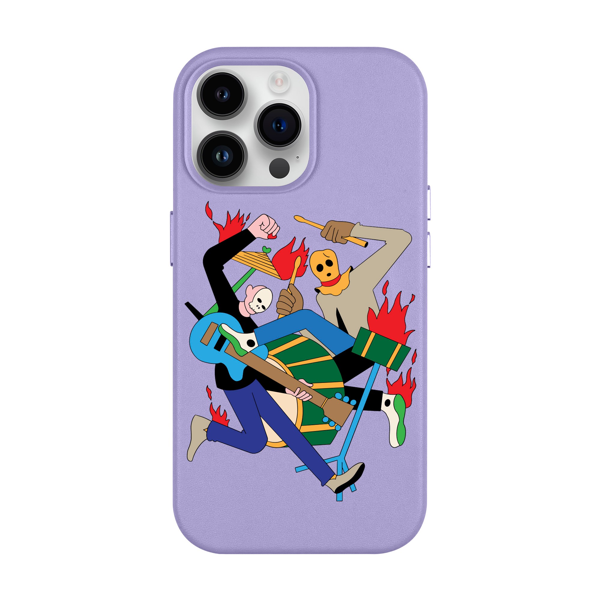 MONSTER MASH-iPhone Leather Case with MagSafe