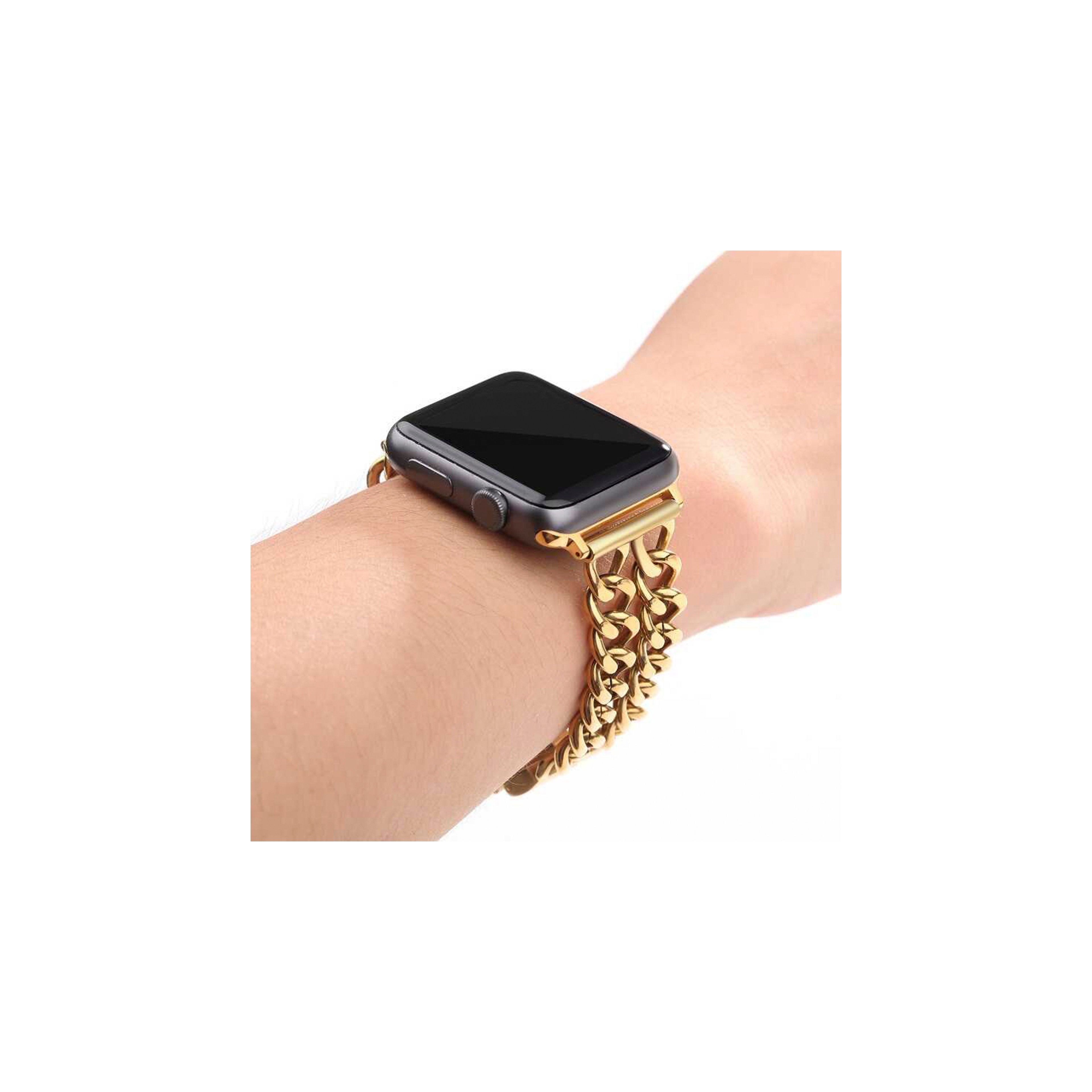 Apple Watch Force Chain Kordon-Gümüş