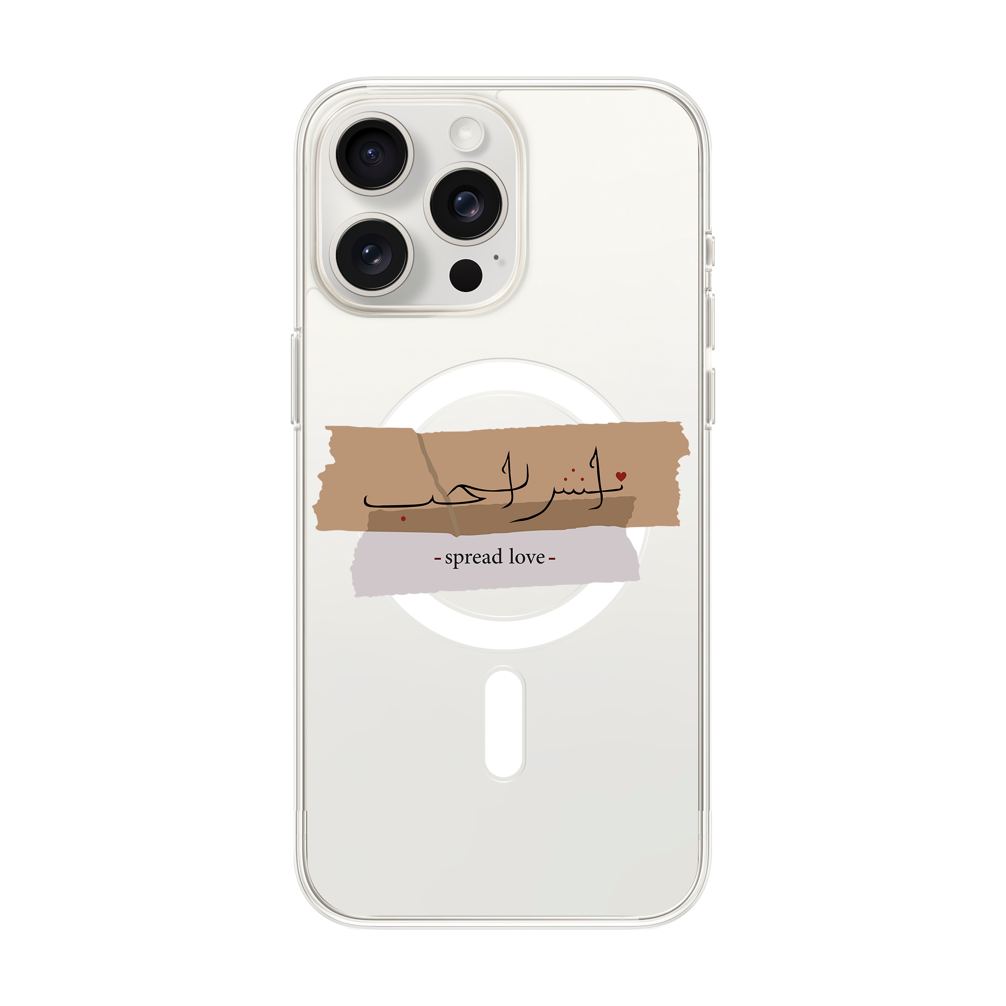 Spread Love - iPhone Clear Case with MagSafe