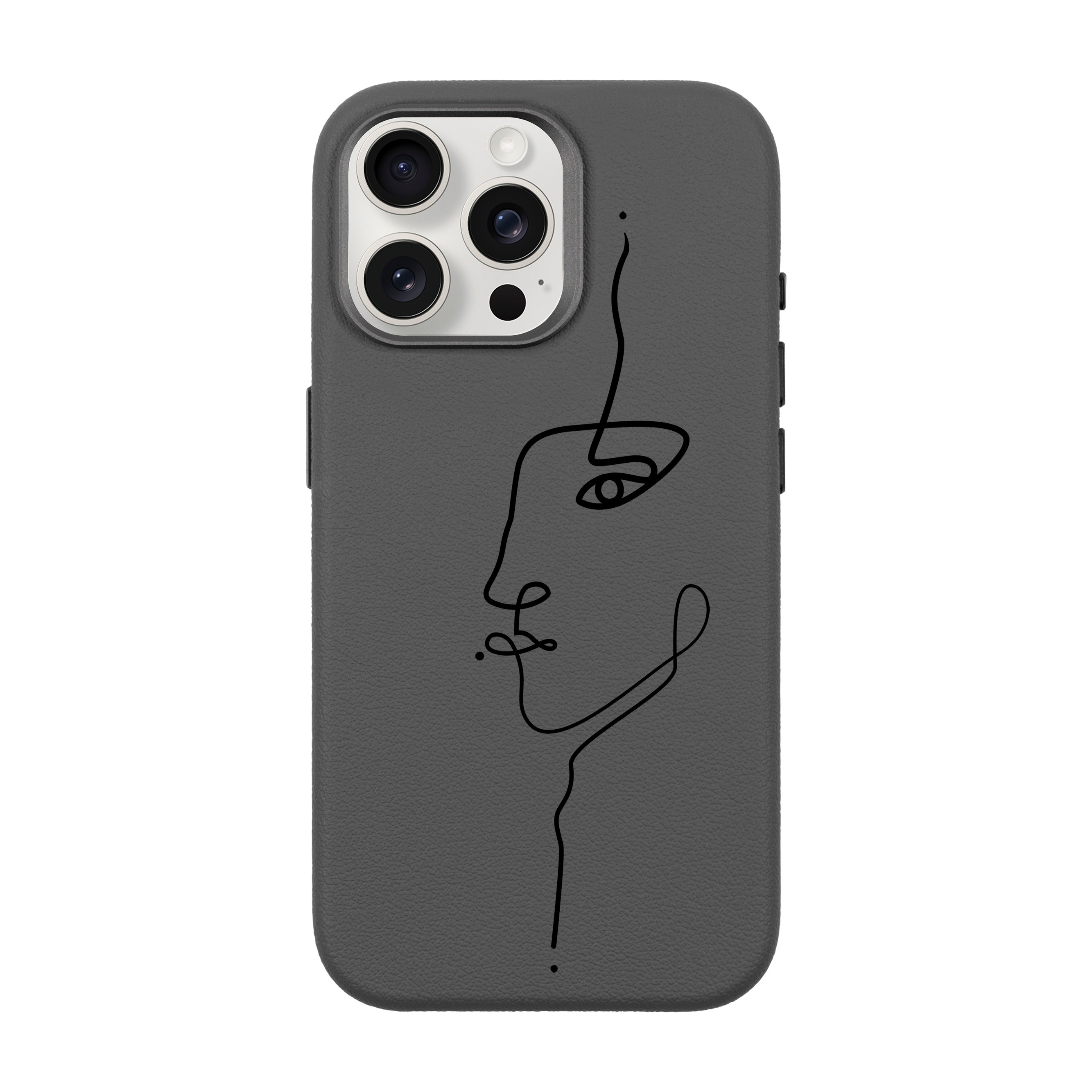 FACE-iPhone Leather 15 Premium Case with MagSafe