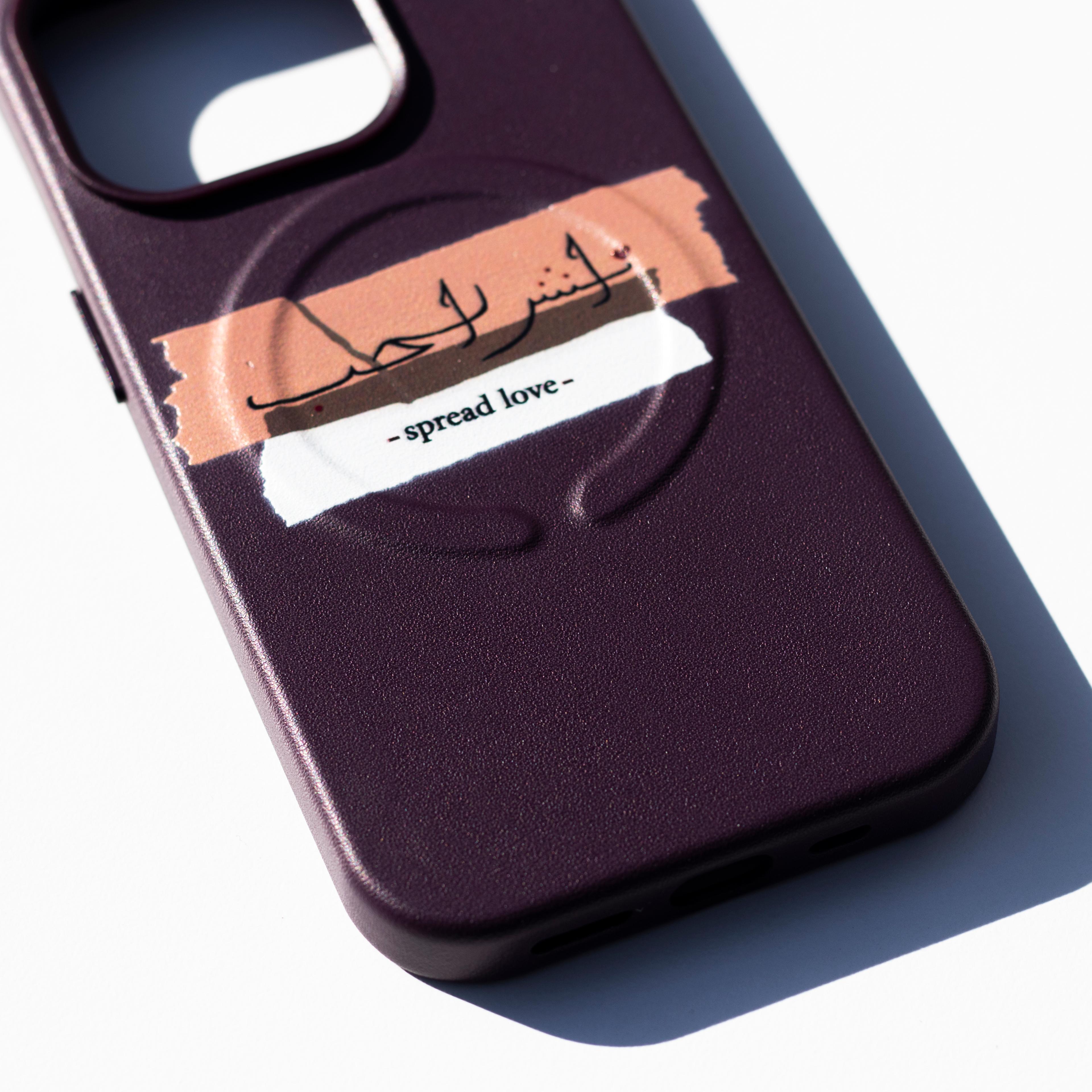 SPREAD LOVE-iPhone Leather Kılıf MagSafe Özellikli