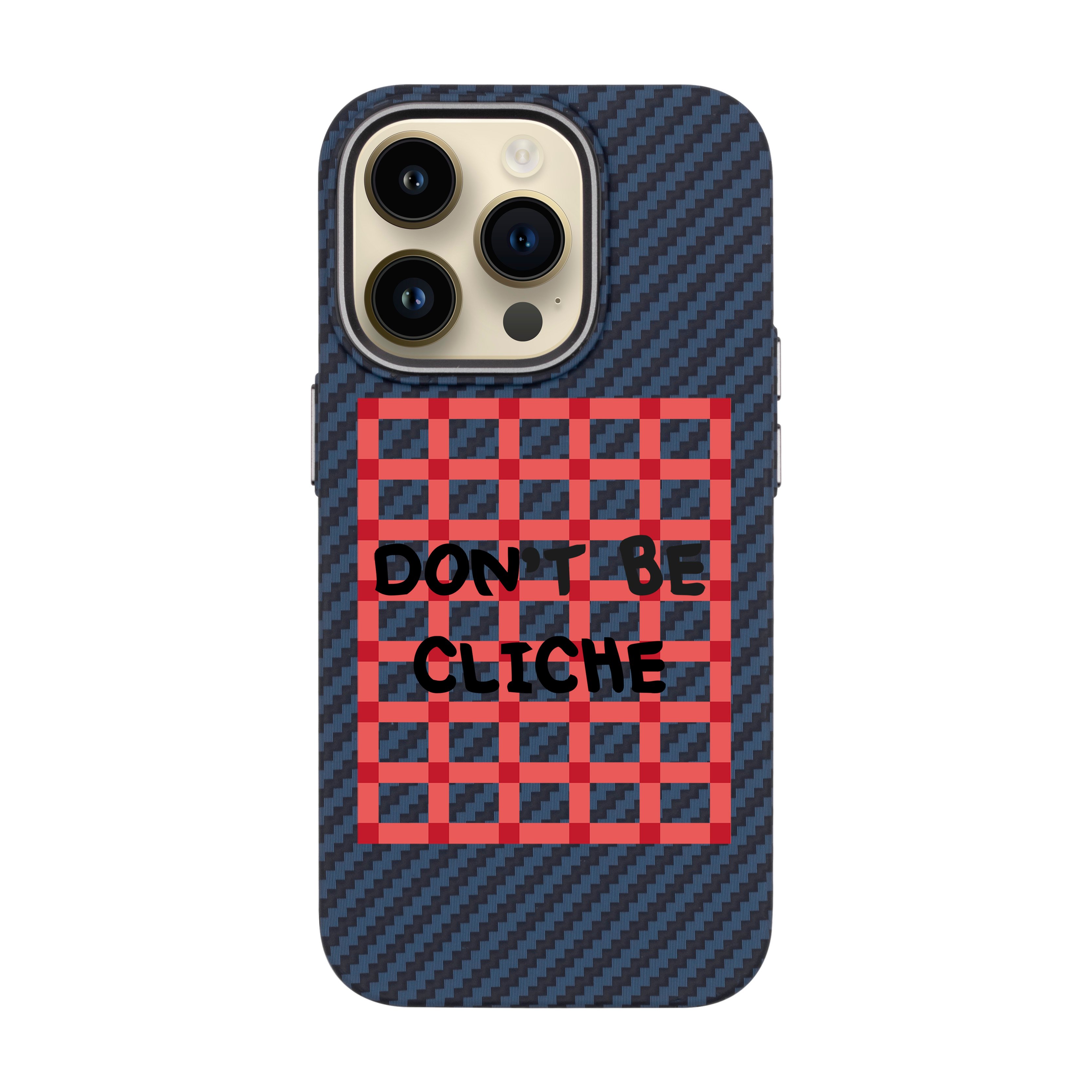 DON'T BE CLICHE-iPhone Carbon Kılıf MagSafe Özellikli