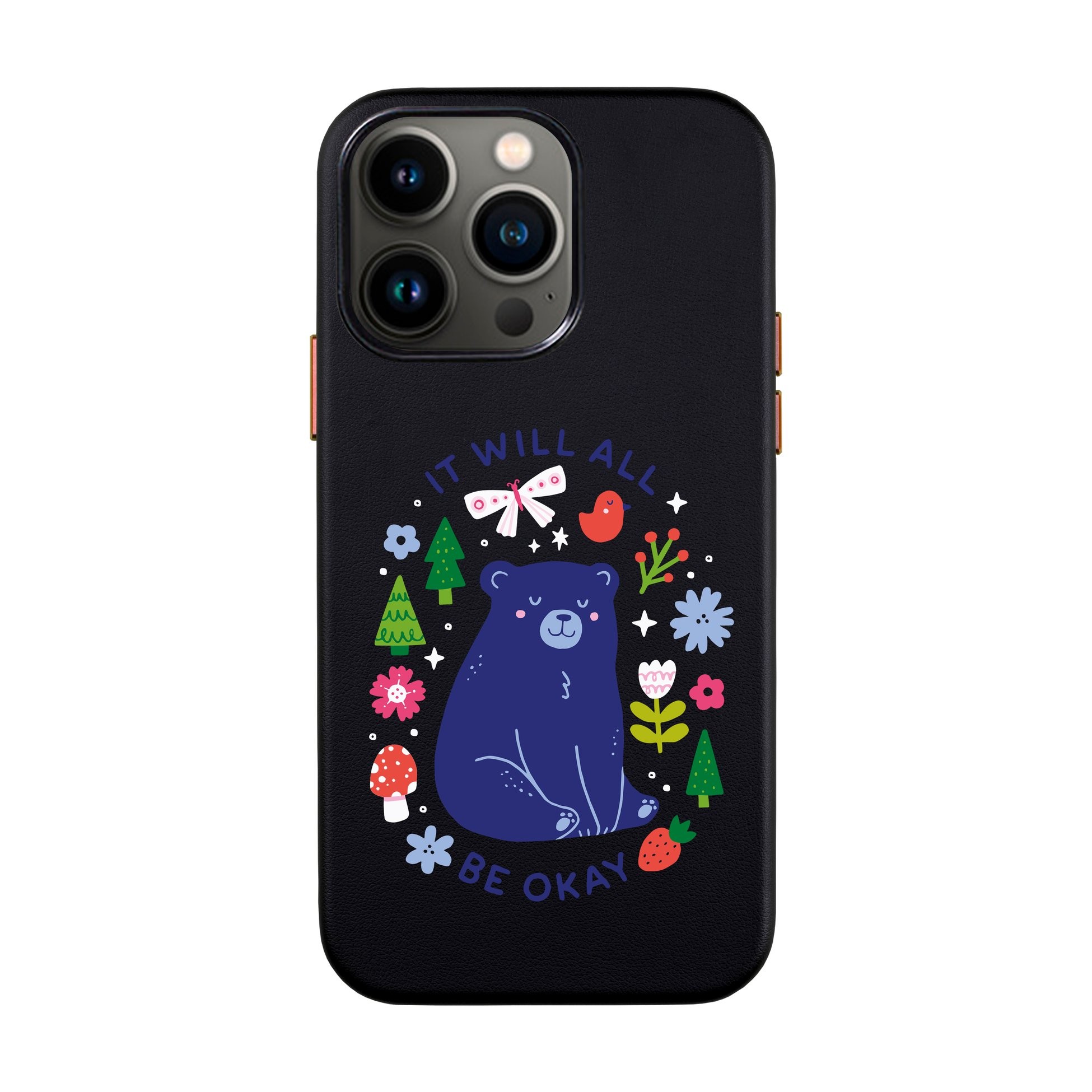 BE OKAY-iPhone Leather Kılıf