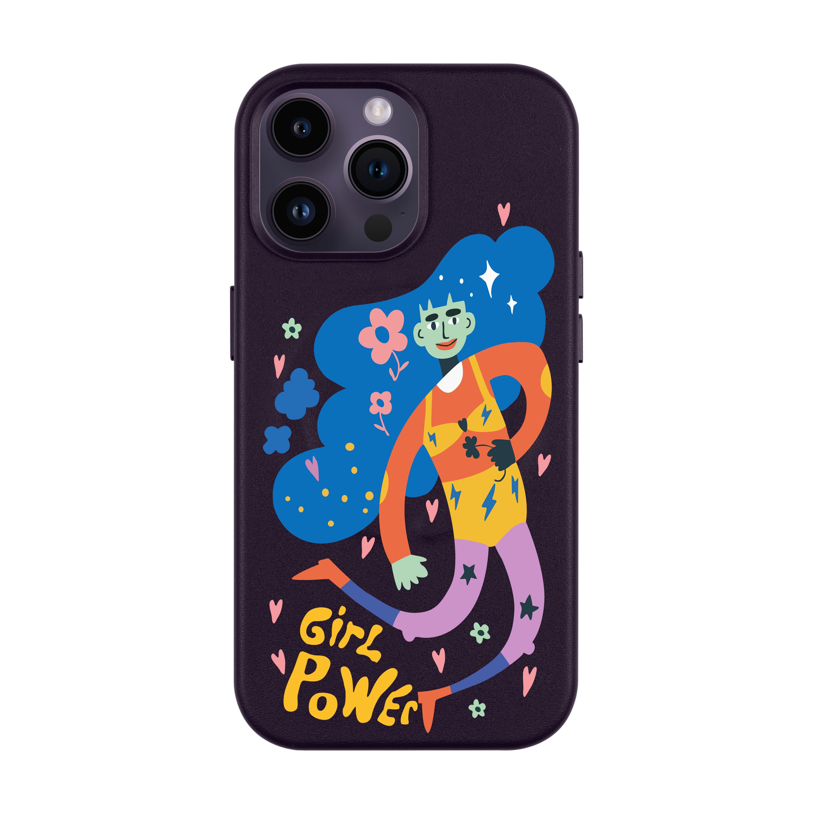 GIRL POWER-iPhone Leather Kılıf MagSafe Özellikli