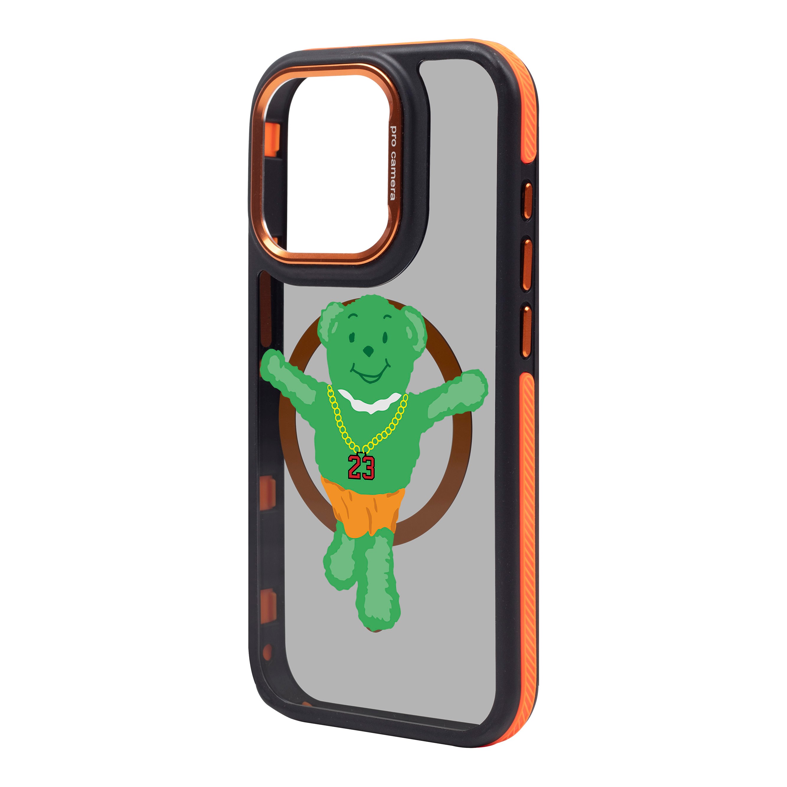 GREEN BEAR-iPhone Dark Case with MagSafe