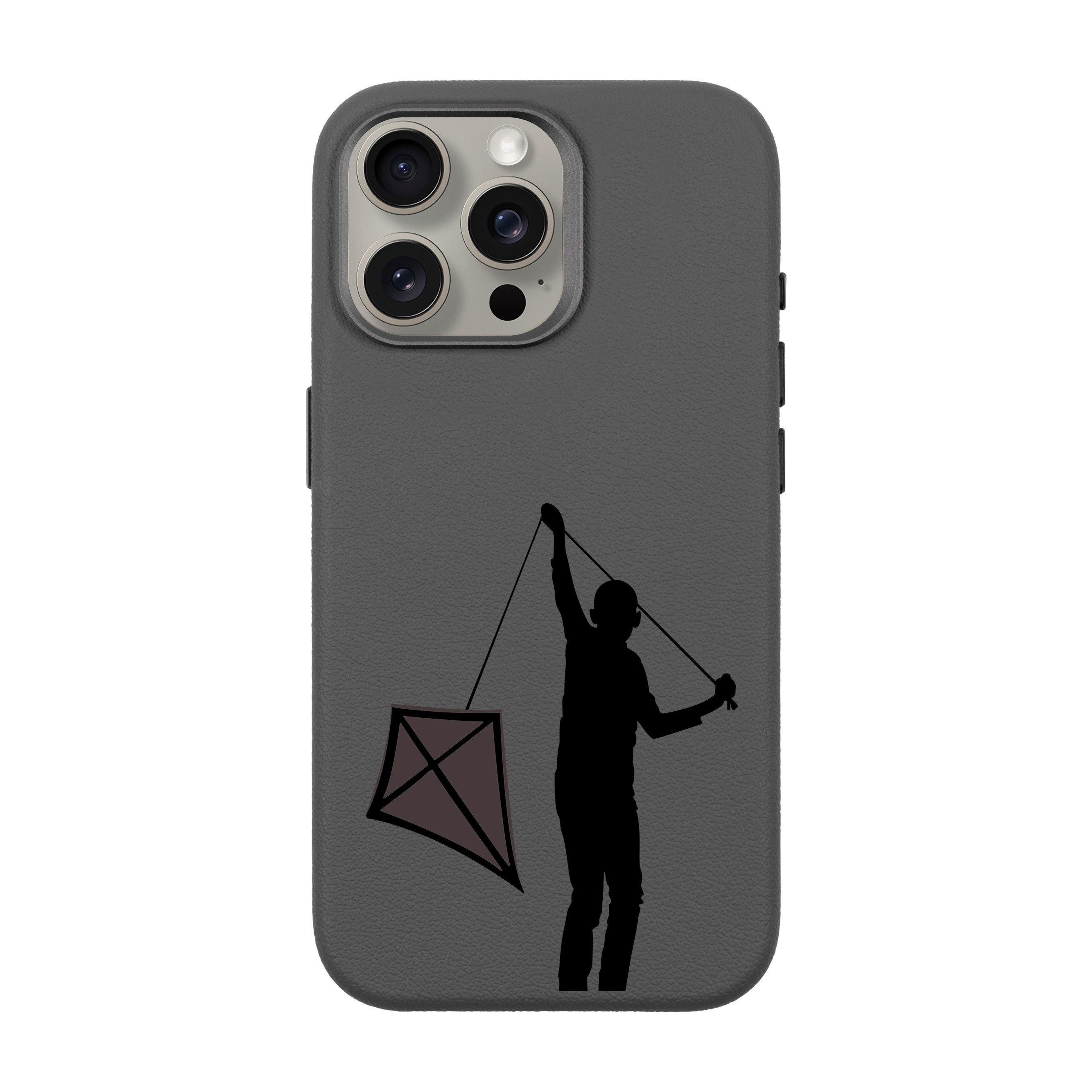 KITE-iPhone Leather 15 Premium Case with MagSafe