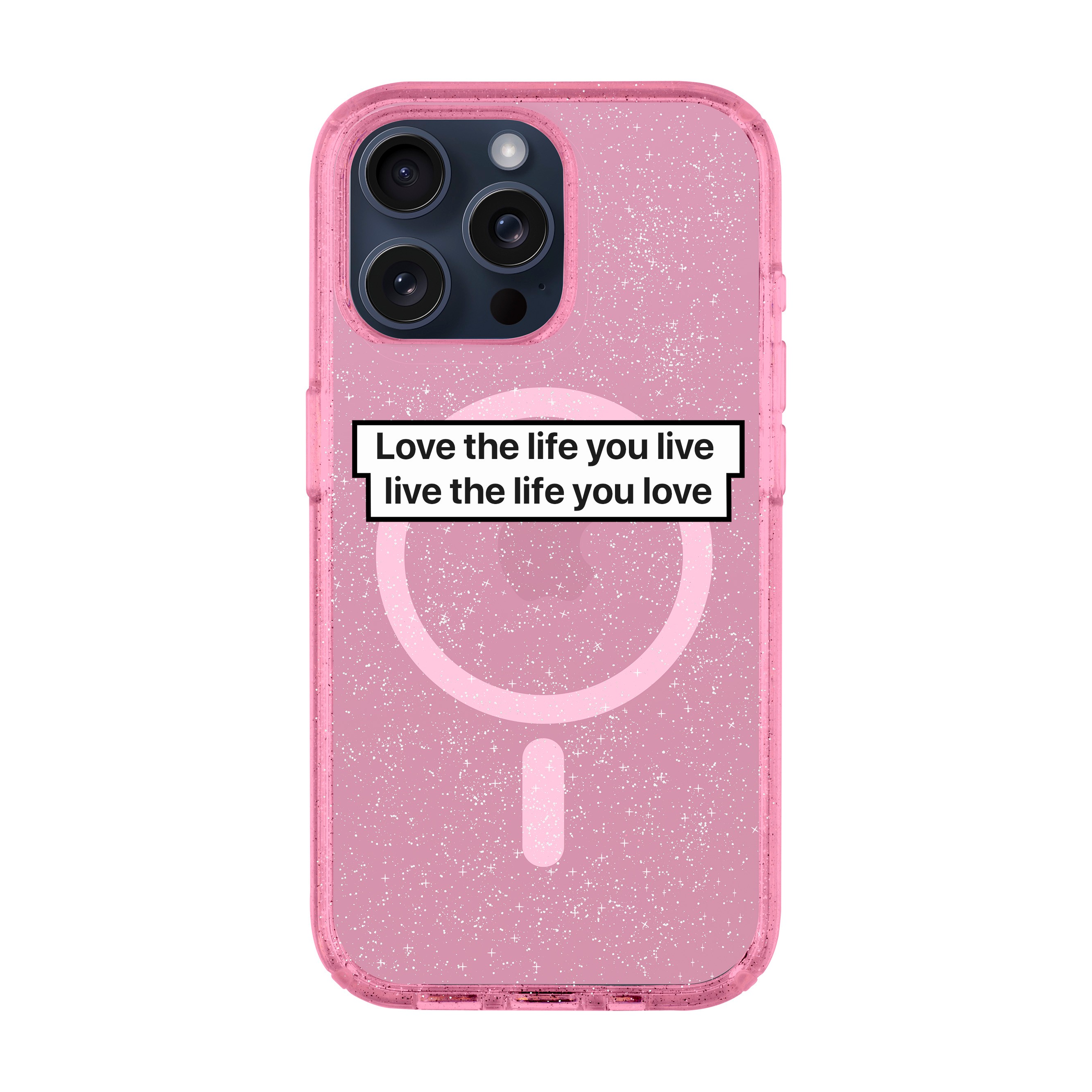 LOVE THE LIFE-iPhone Shiny Kılıf MagSafe Özellikli