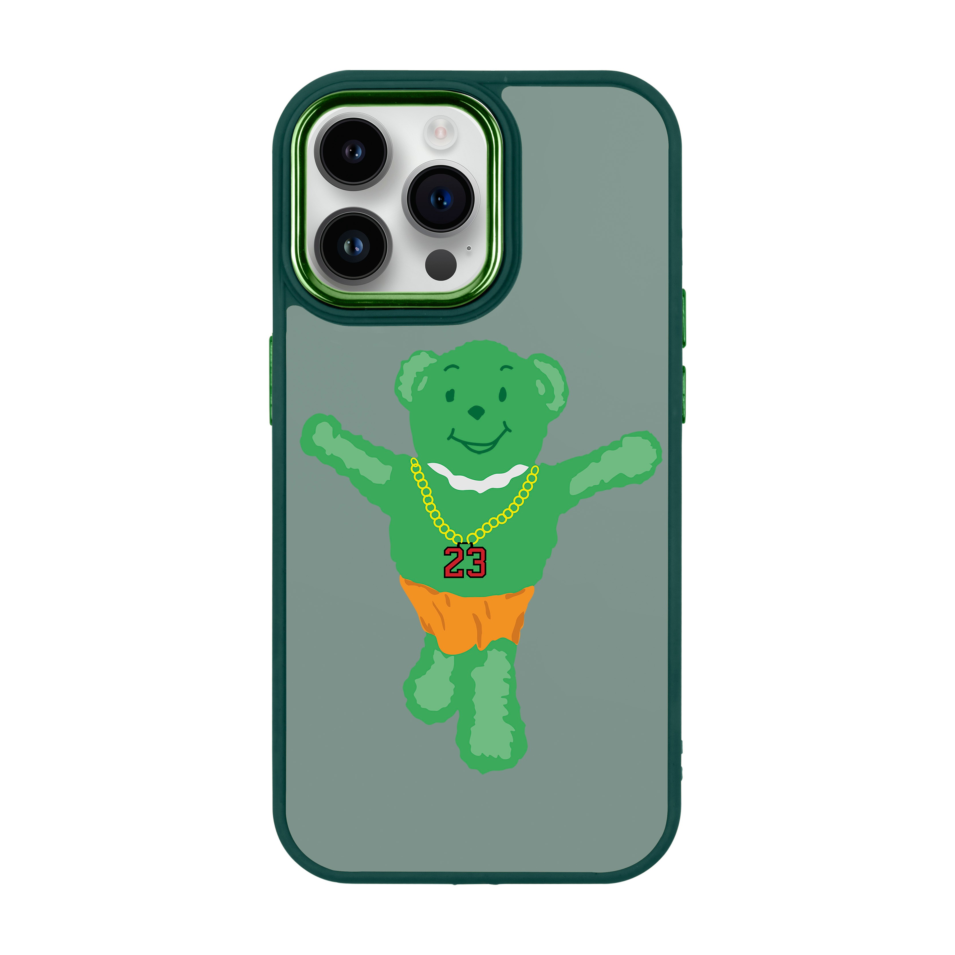 GREEN BEAR-iPhone Proof Kılıf