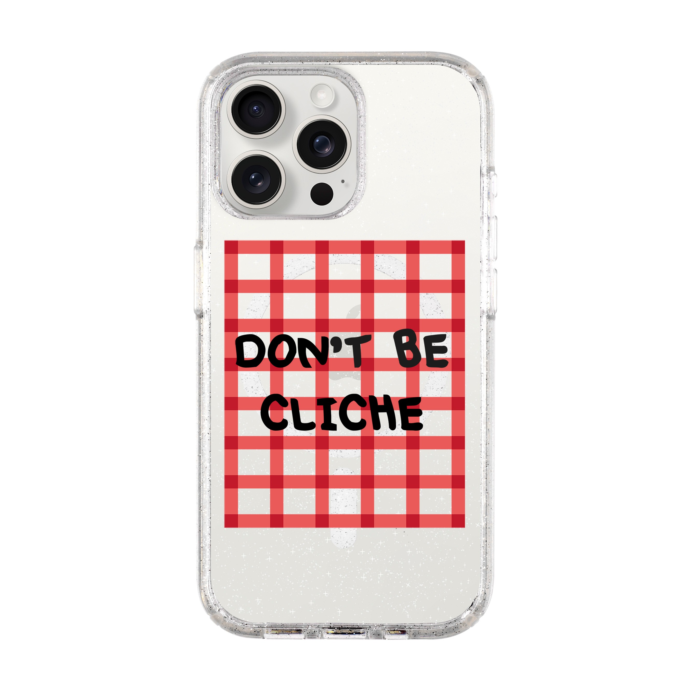 DON'T BE CLICHE-iPhone Shiny Case with MagSafe