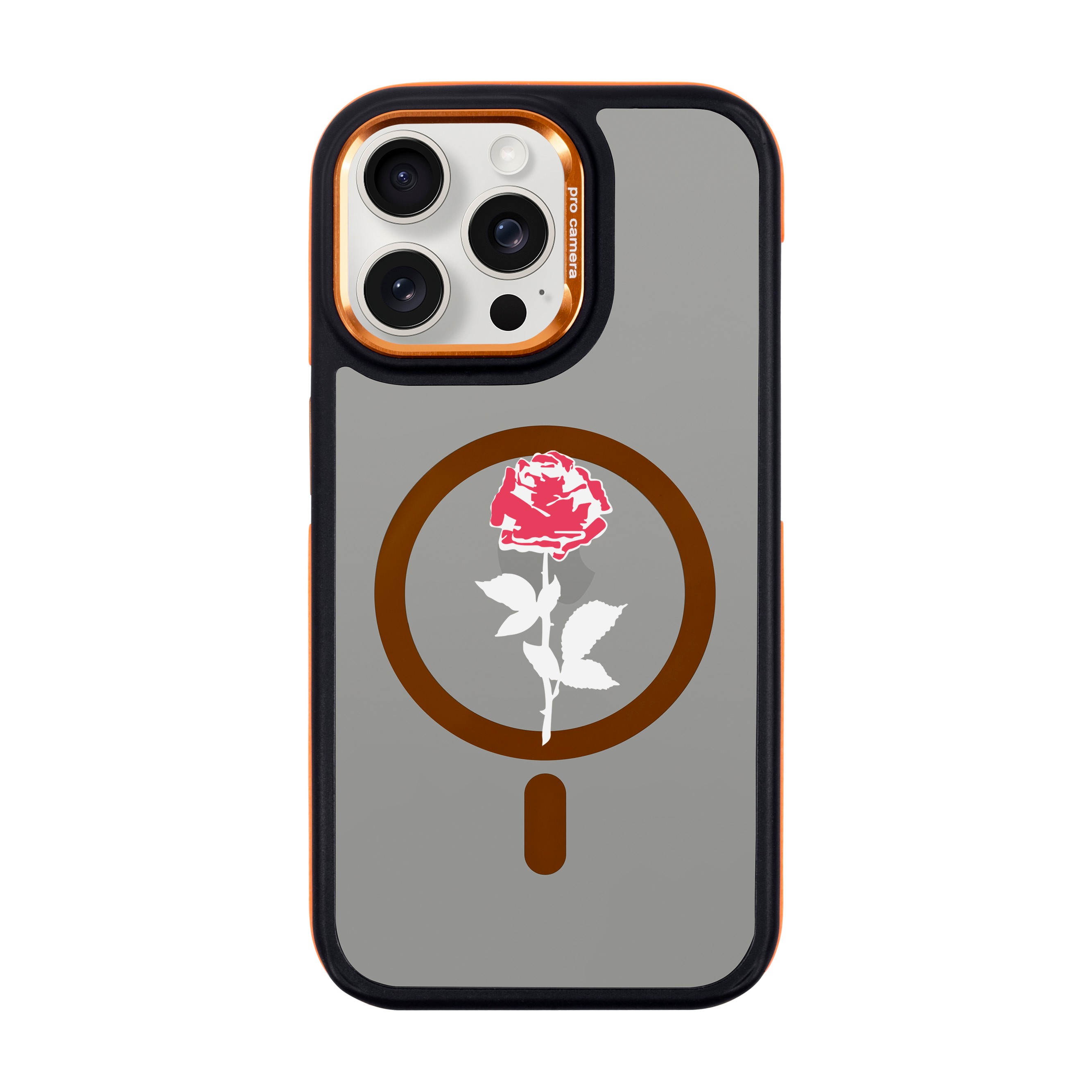 NATUREL ROSE-iPhone Dark Kılıf MagSafe Özellikli