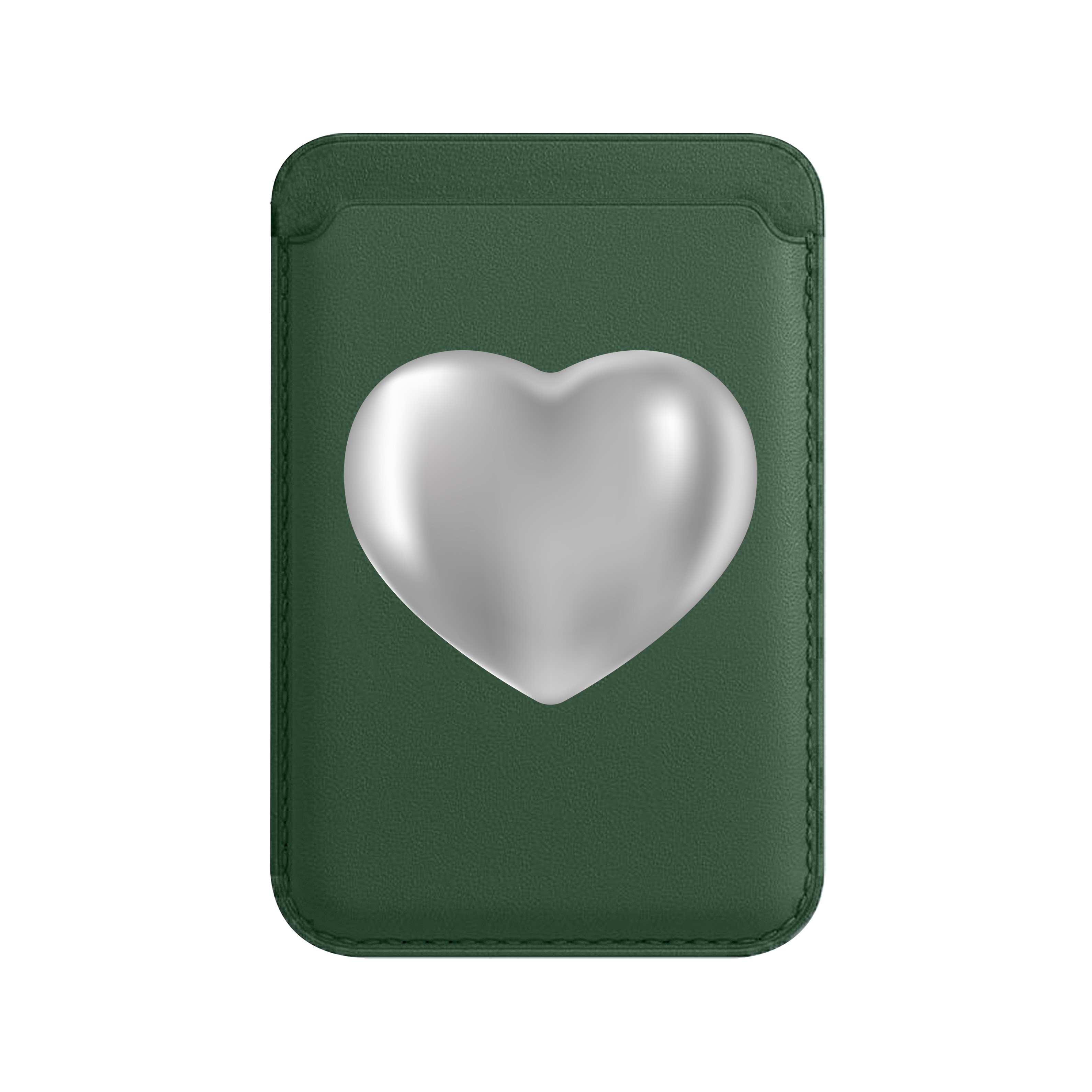 Silver Heart - Leather Wallet