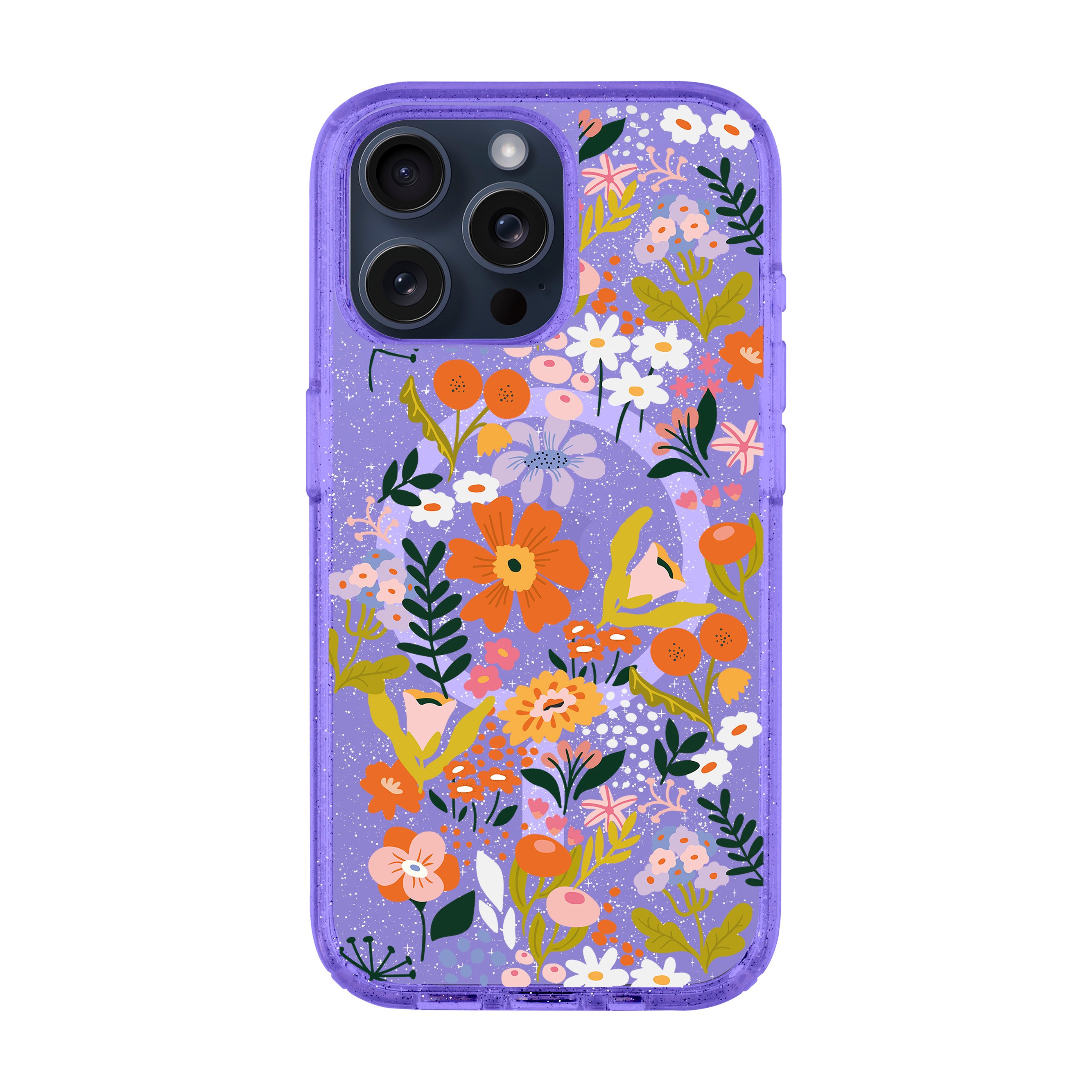 FLOWER-iPhone Shiny Case with MagSafe