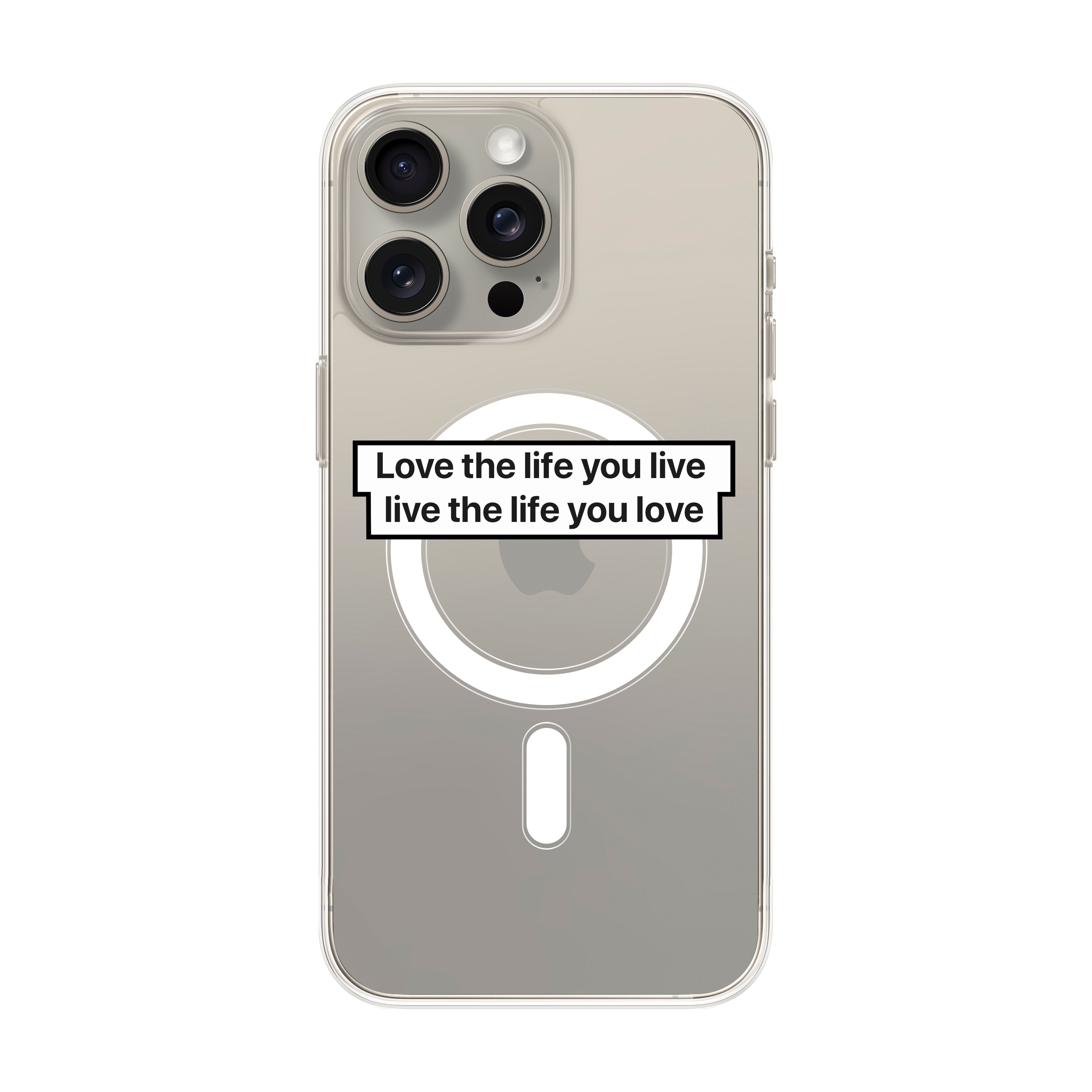 Love The Life - iPhone Clear Case with MagSafe