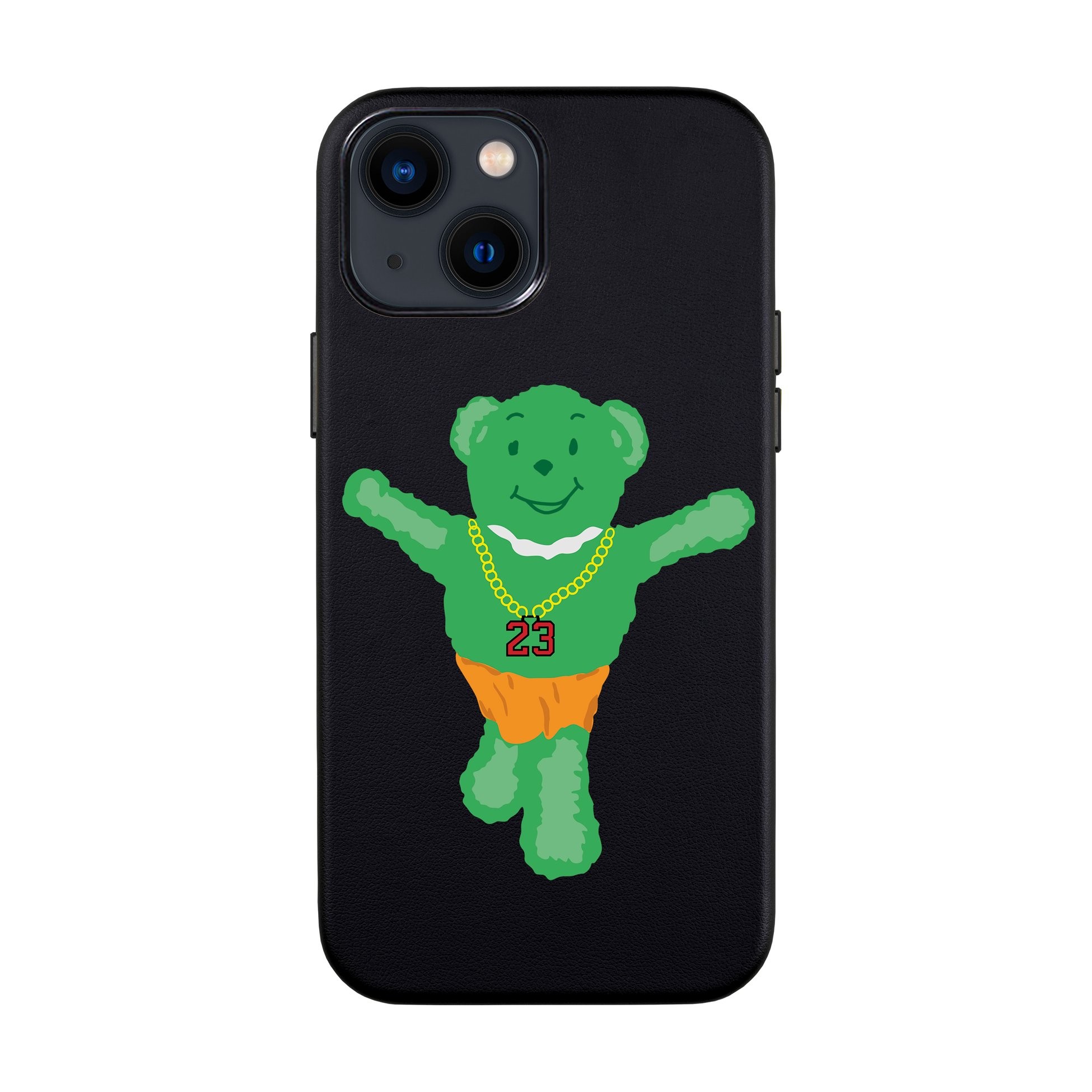 GREEN BEAR-iPhone Leather Kılıf