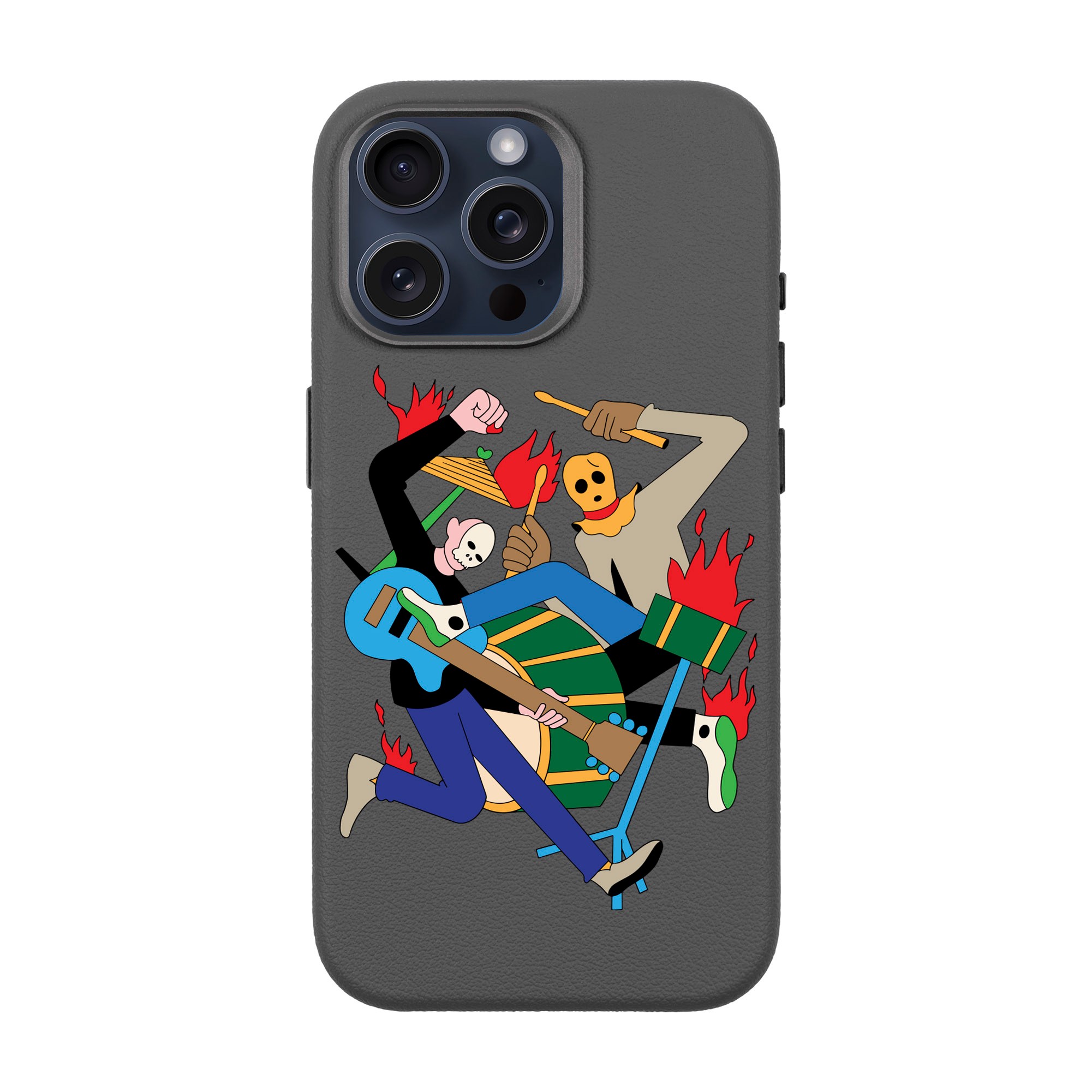 MONSTER MASH-iPhone Leather 15 Premium Case with MagSafe