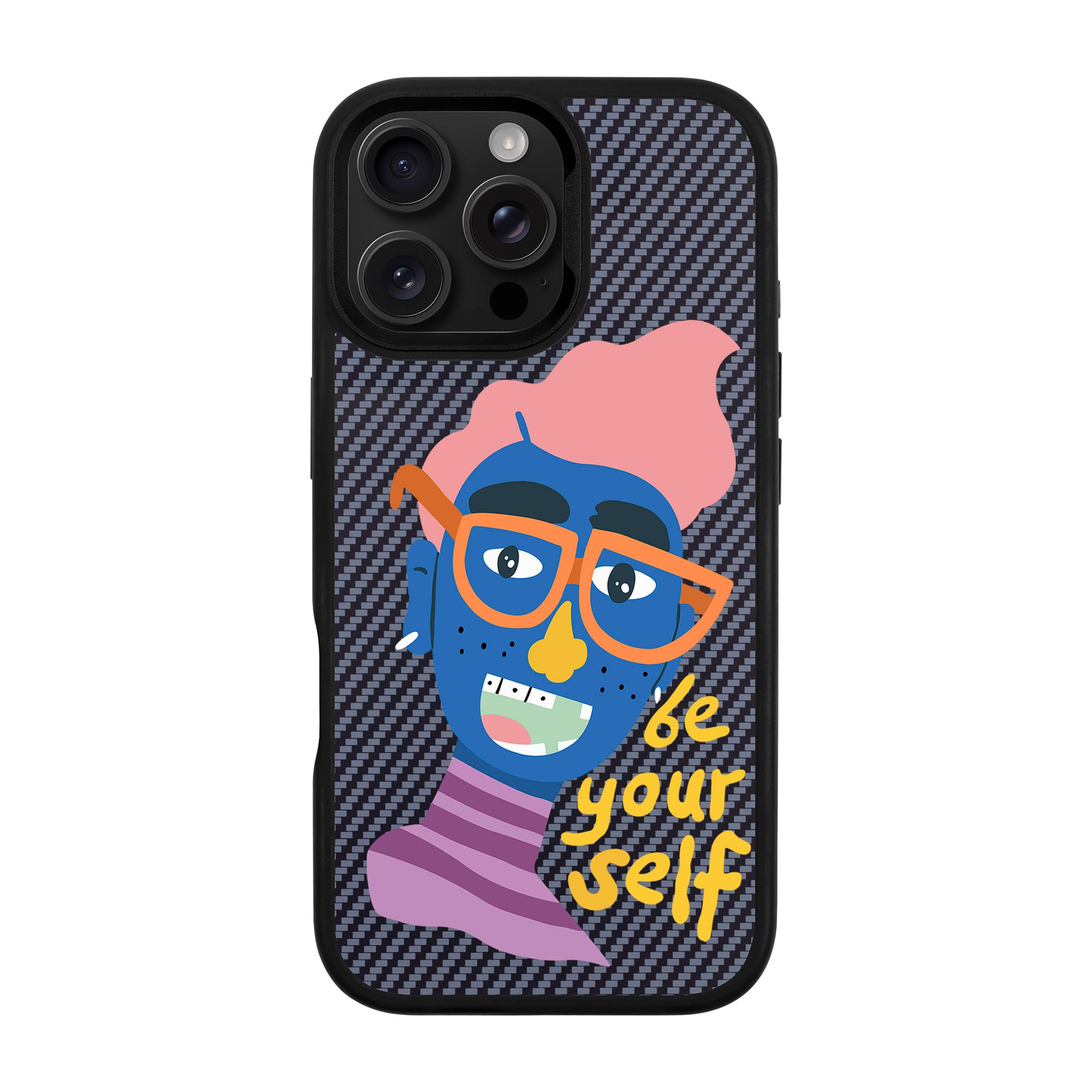 BE YOUR SELF-iPhone Plaid Kılıf MagSafe Özellikli