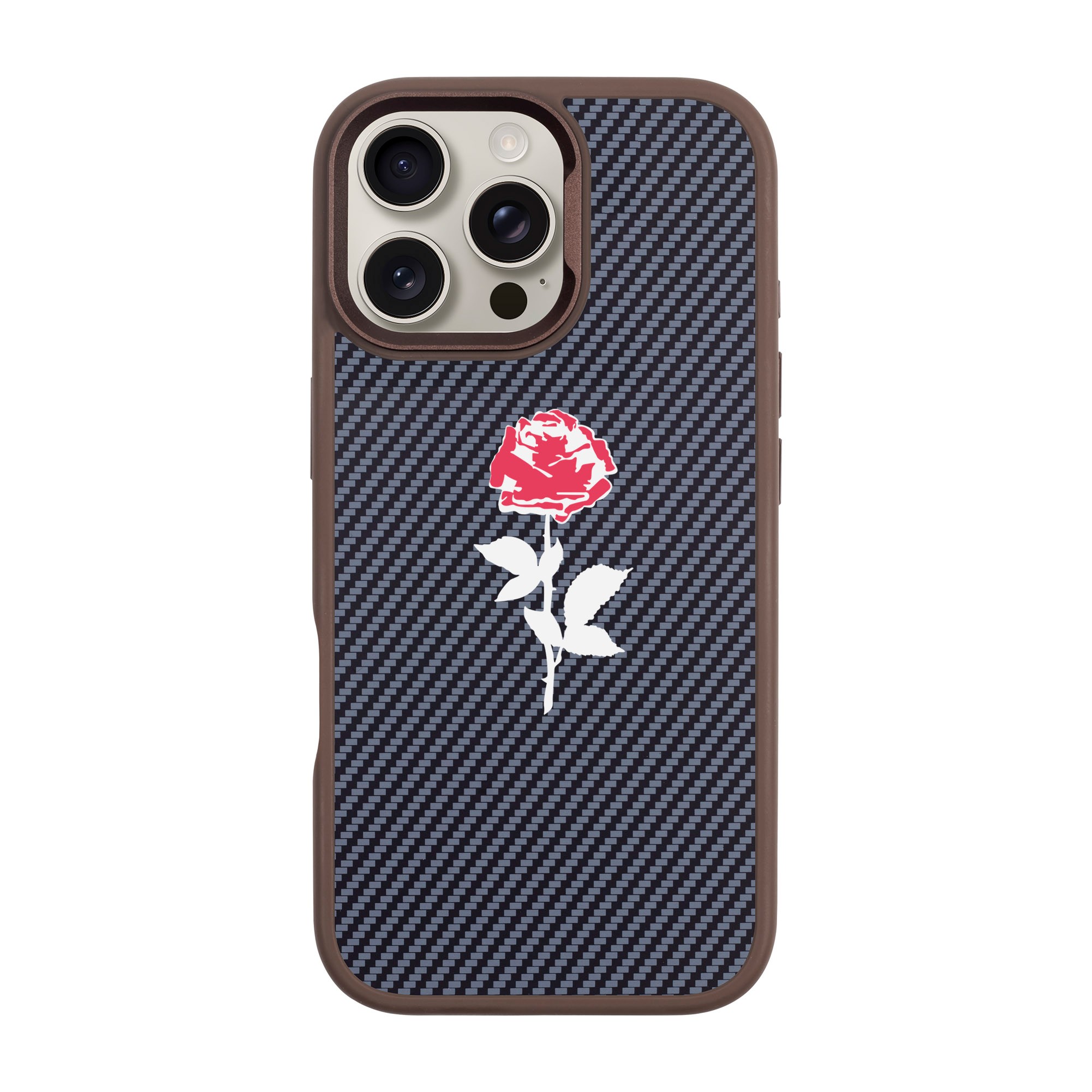 NATUREL ROSE-iPhone Plaid Kılıf MagSafe Özellikli