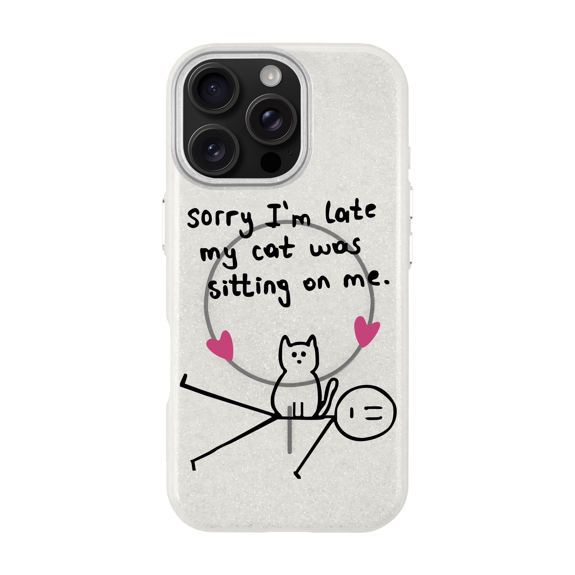 SORRY I'M LATE-iPhone Radiant Kılıf MagSafe Özellikli