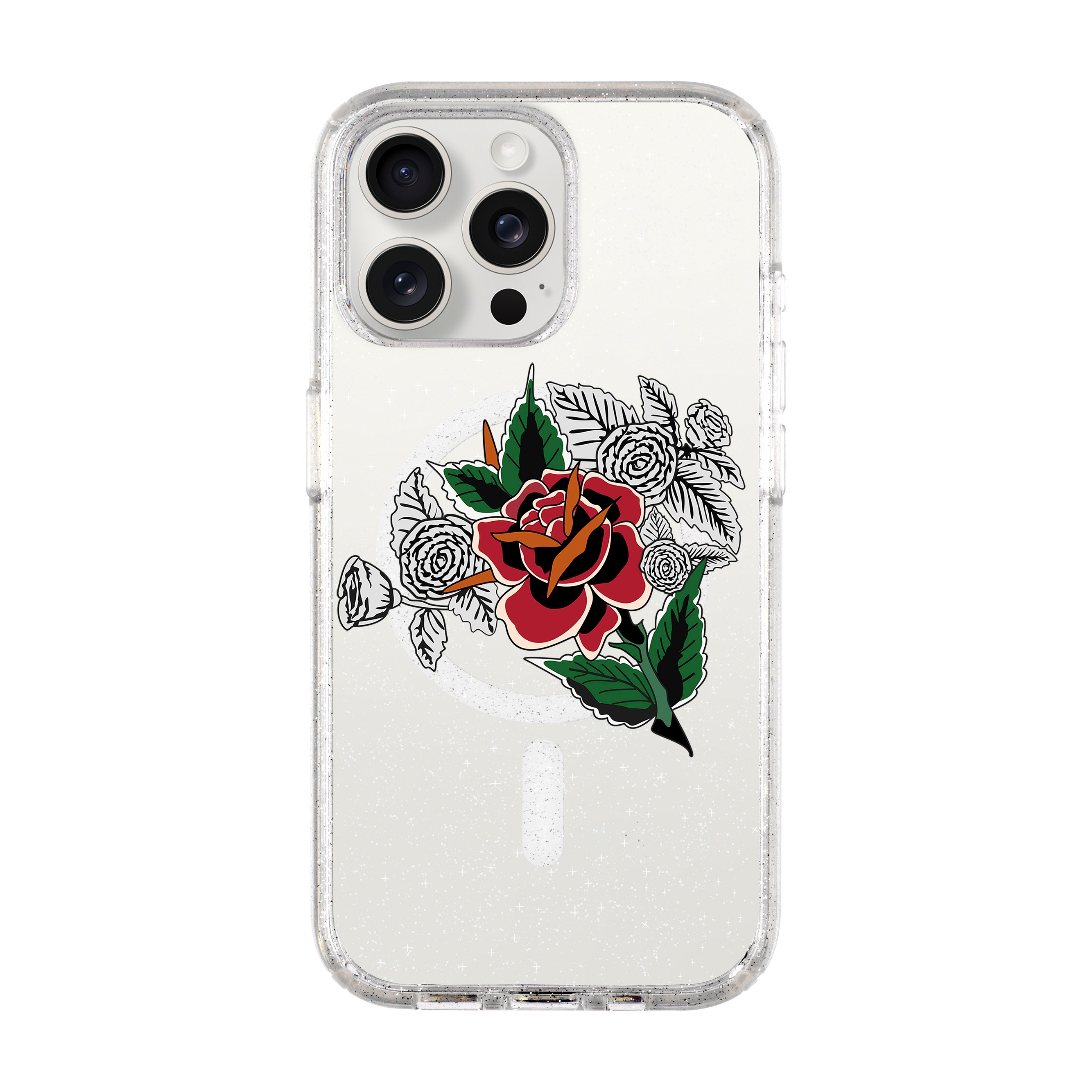 DRY ROSE-iPhone Shiny Kılıf MagSafe Özellikli